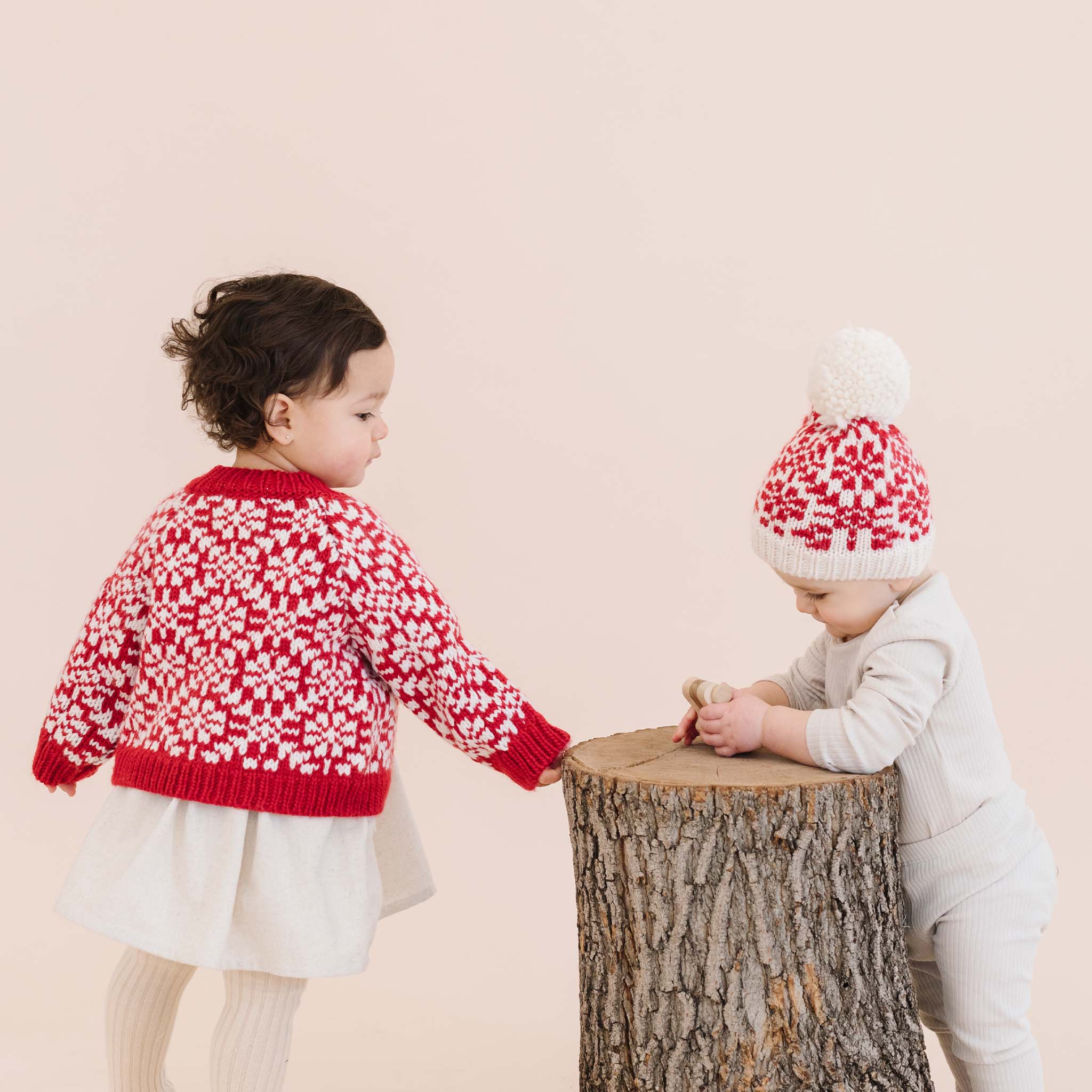 Snowfall Hat Red Baby Kids Winter Beanie Holiday Clothing: XS; 3-6m