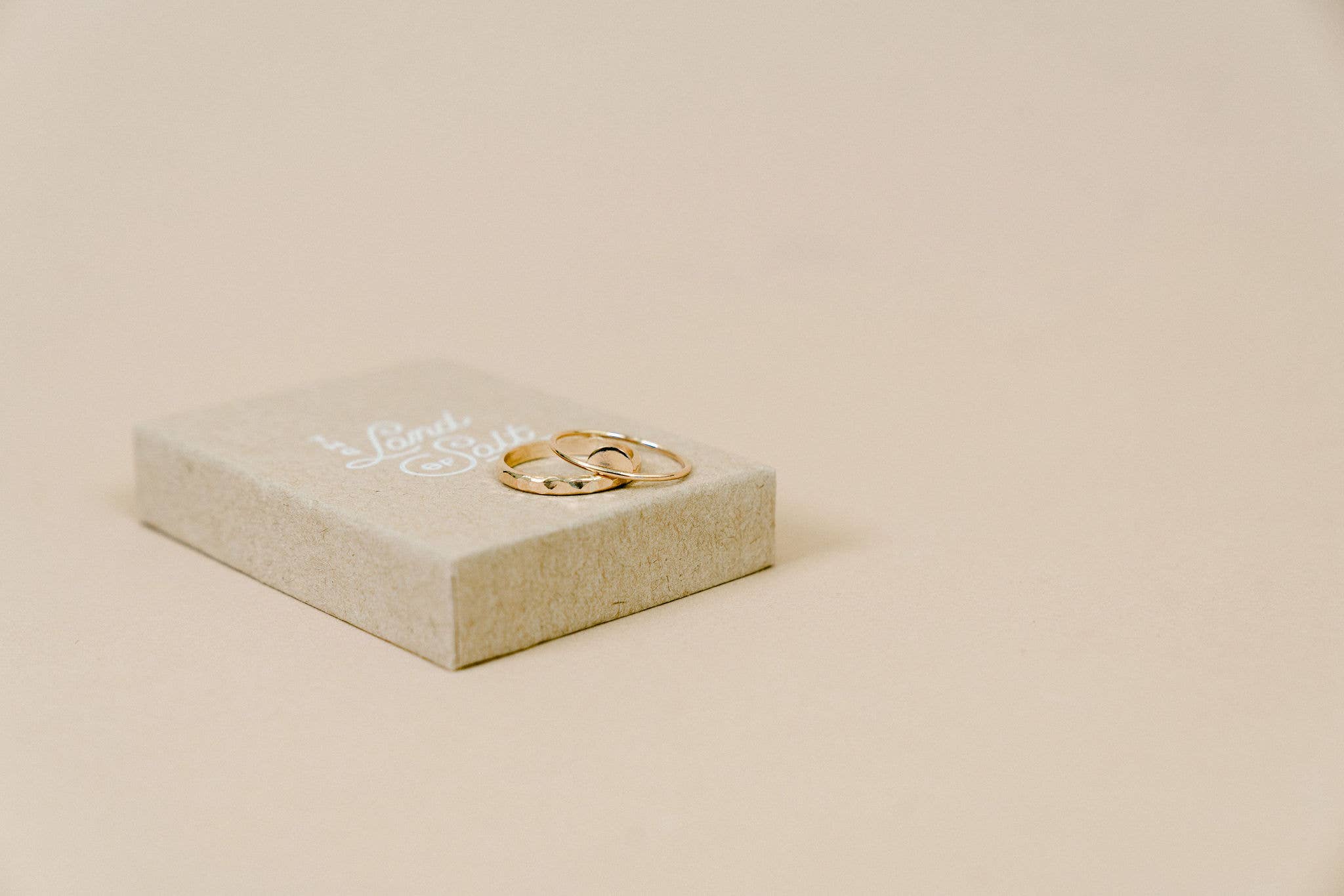Dainty Half Moon Stacking Ring in 14k Gold Filled