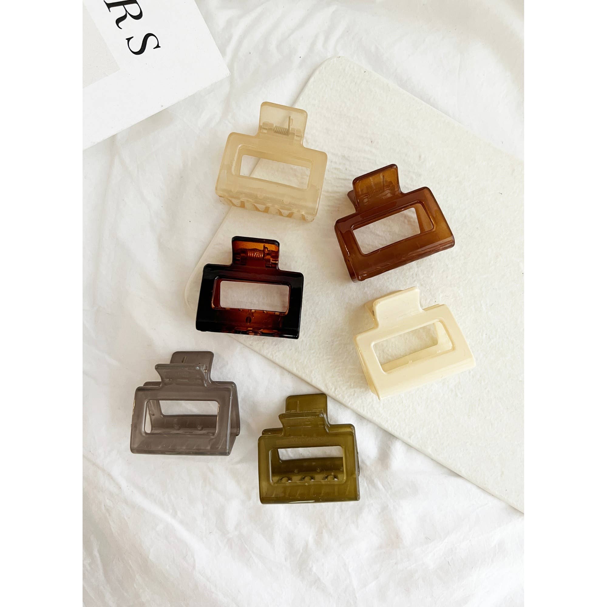 Brown Jelly Hair Clip - 2 Inch