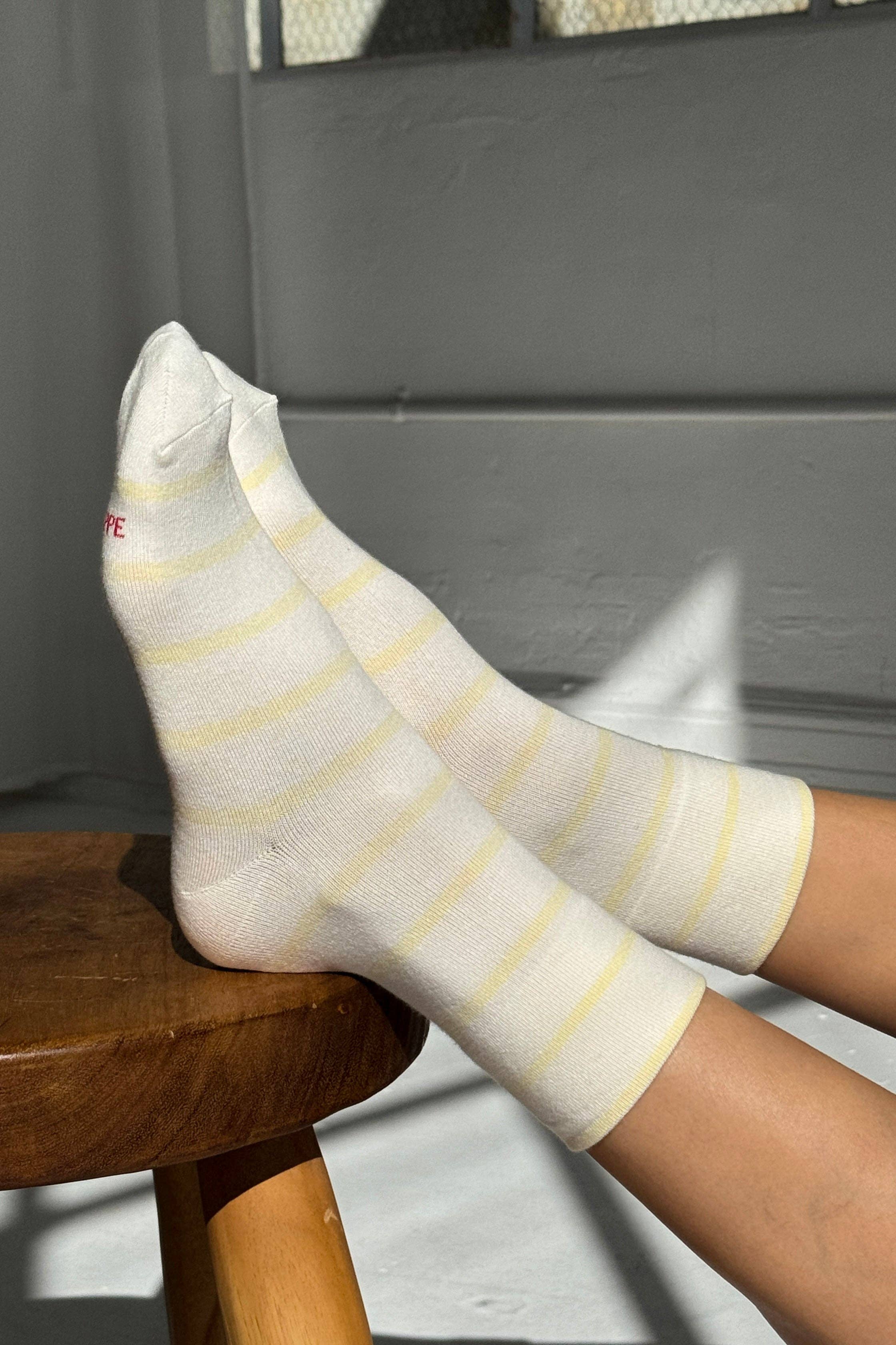 Wally Striped Crew Socks