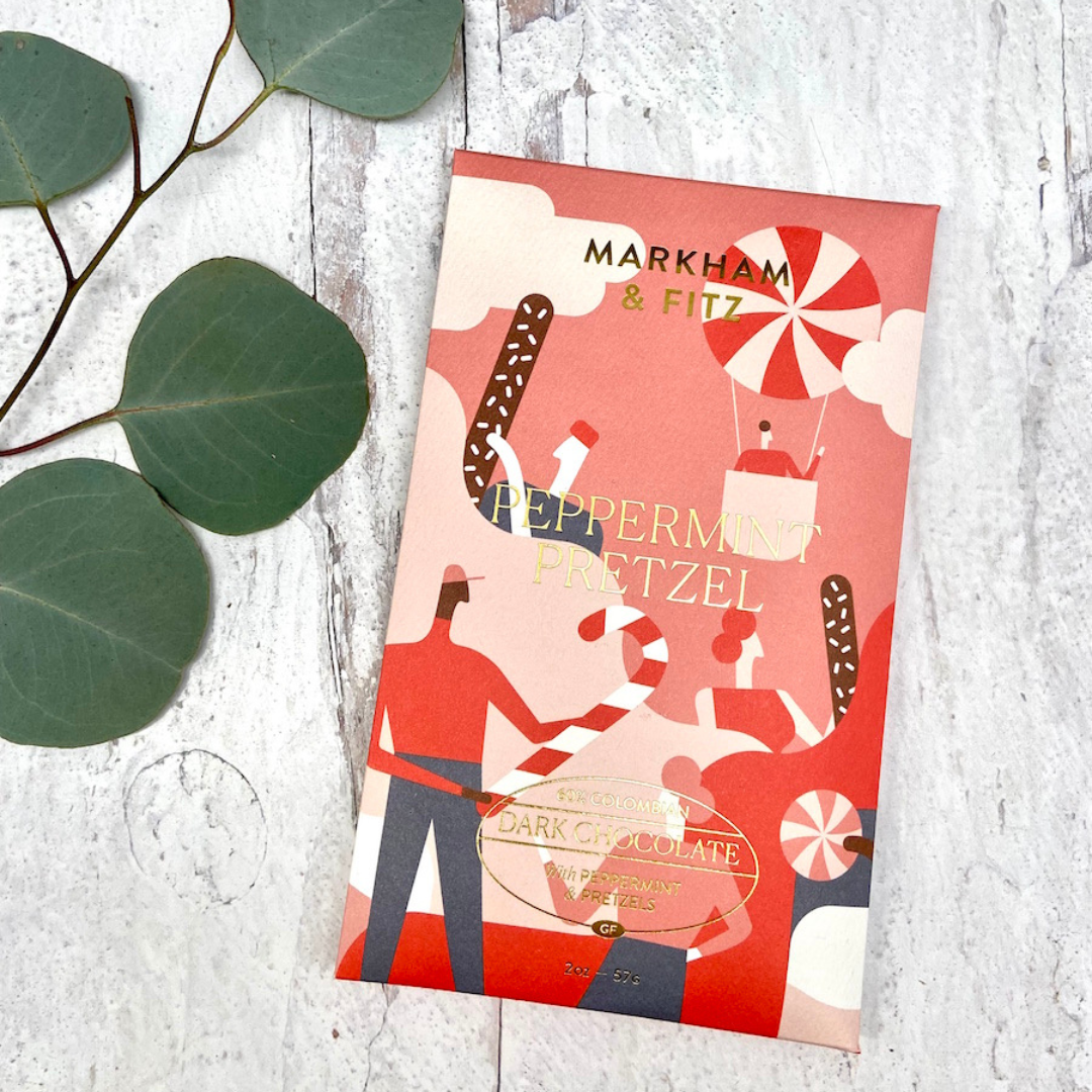 Peppermint Pretzel Dark Chocolate Bar