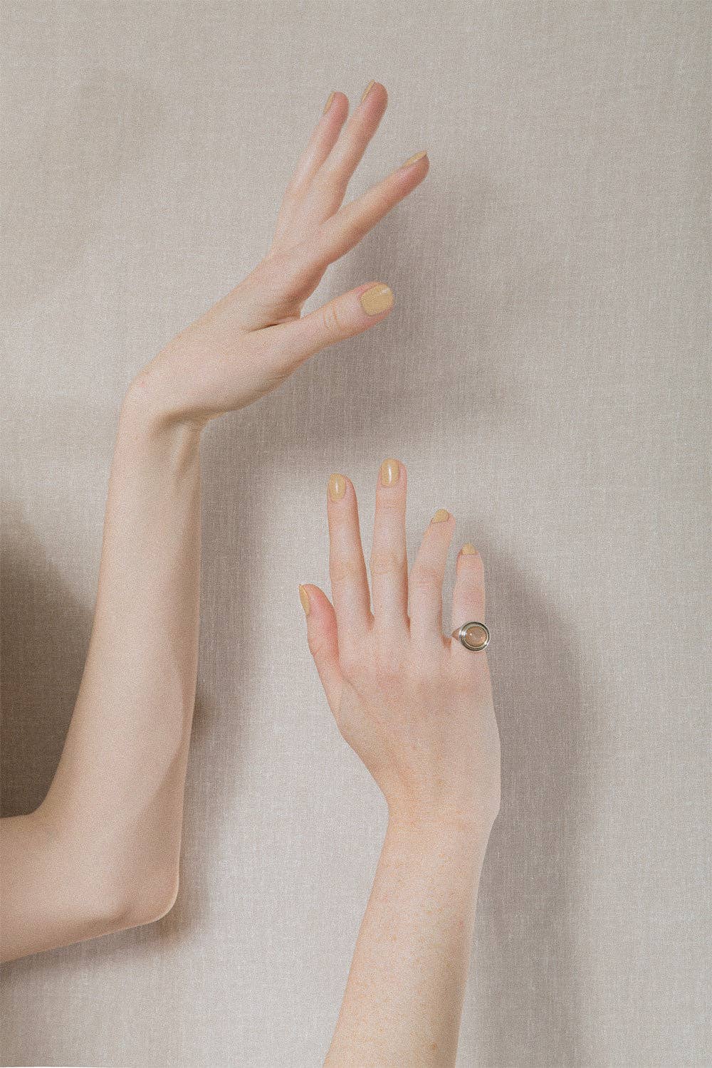 Miso Beige Nail Polish with Green Undertones