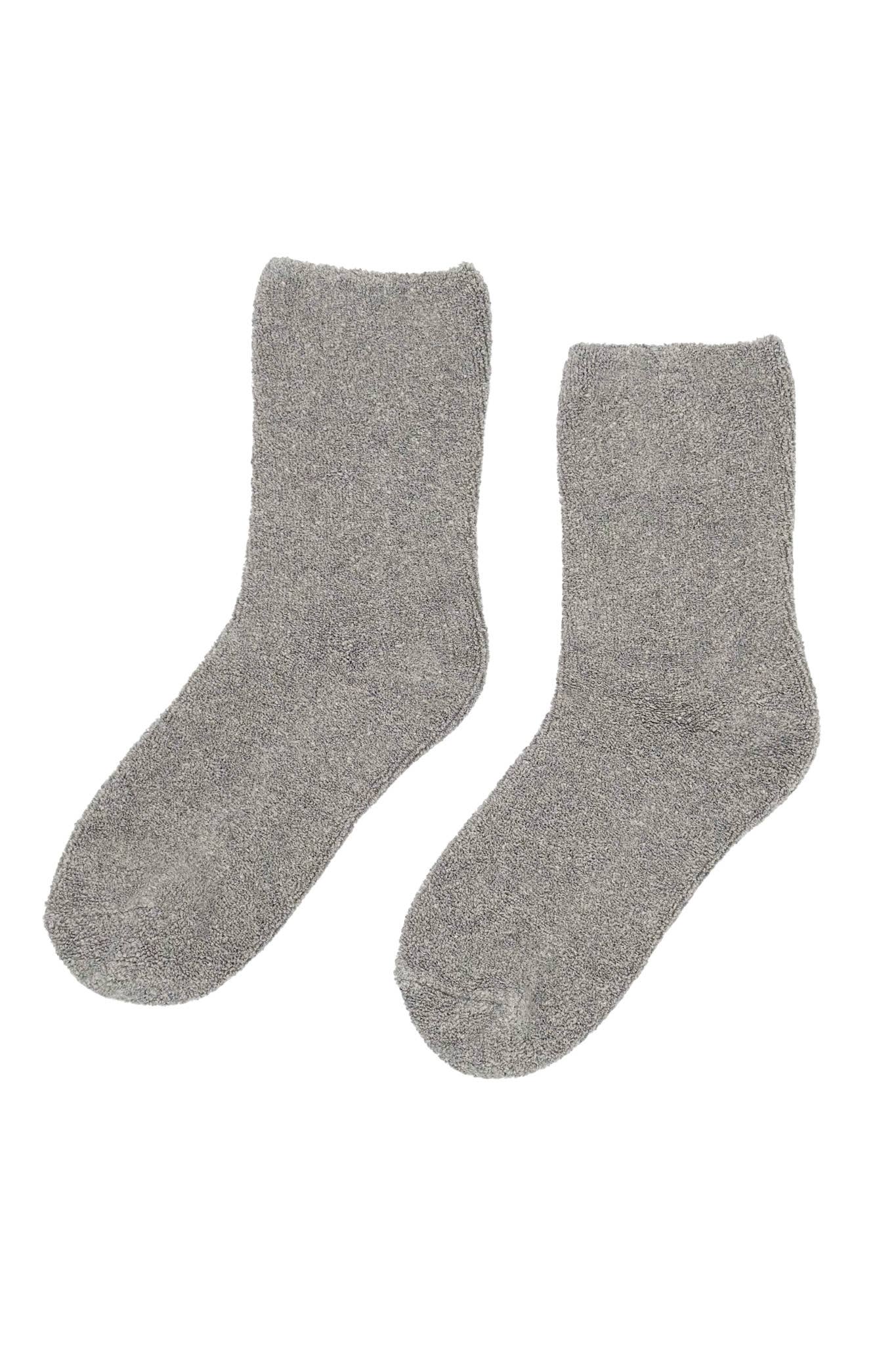 Cloud Socks in Heather Grey