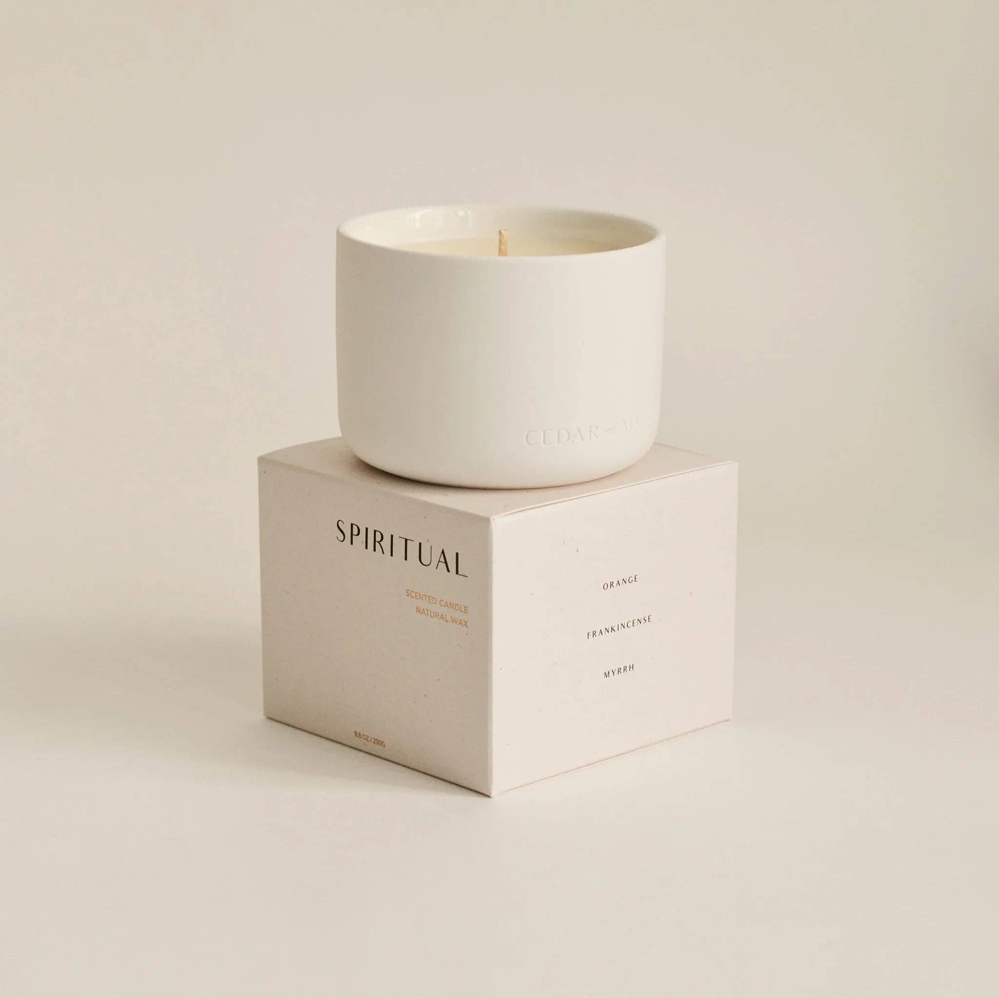 Spiritual Wellness Candle in Ceramic Jar