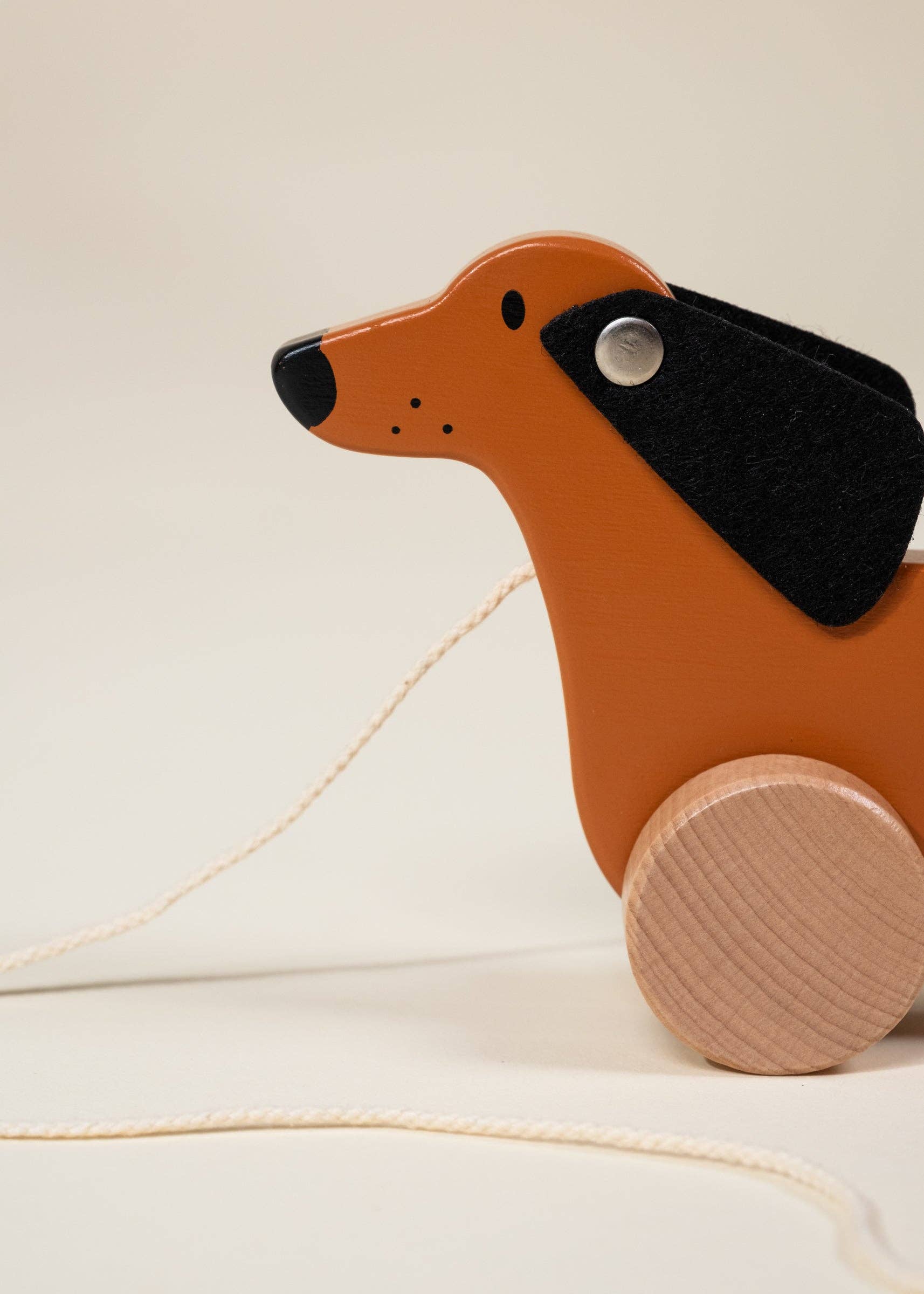 Wooden Dog Pull Toy