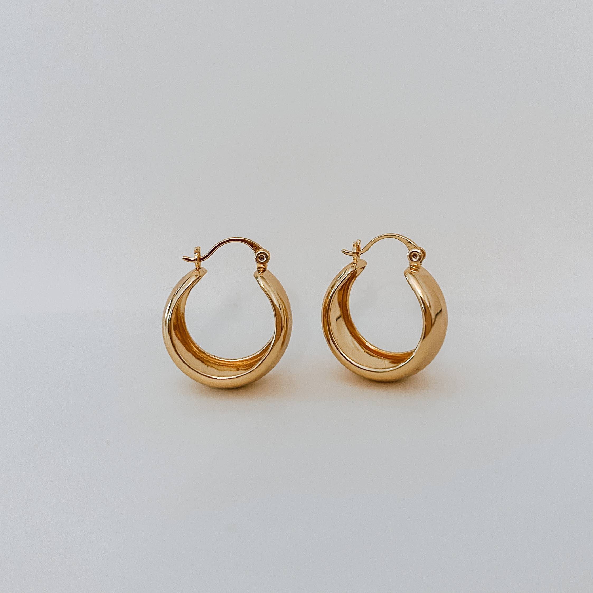 Gold-Plated Valerie Hoop Earrings