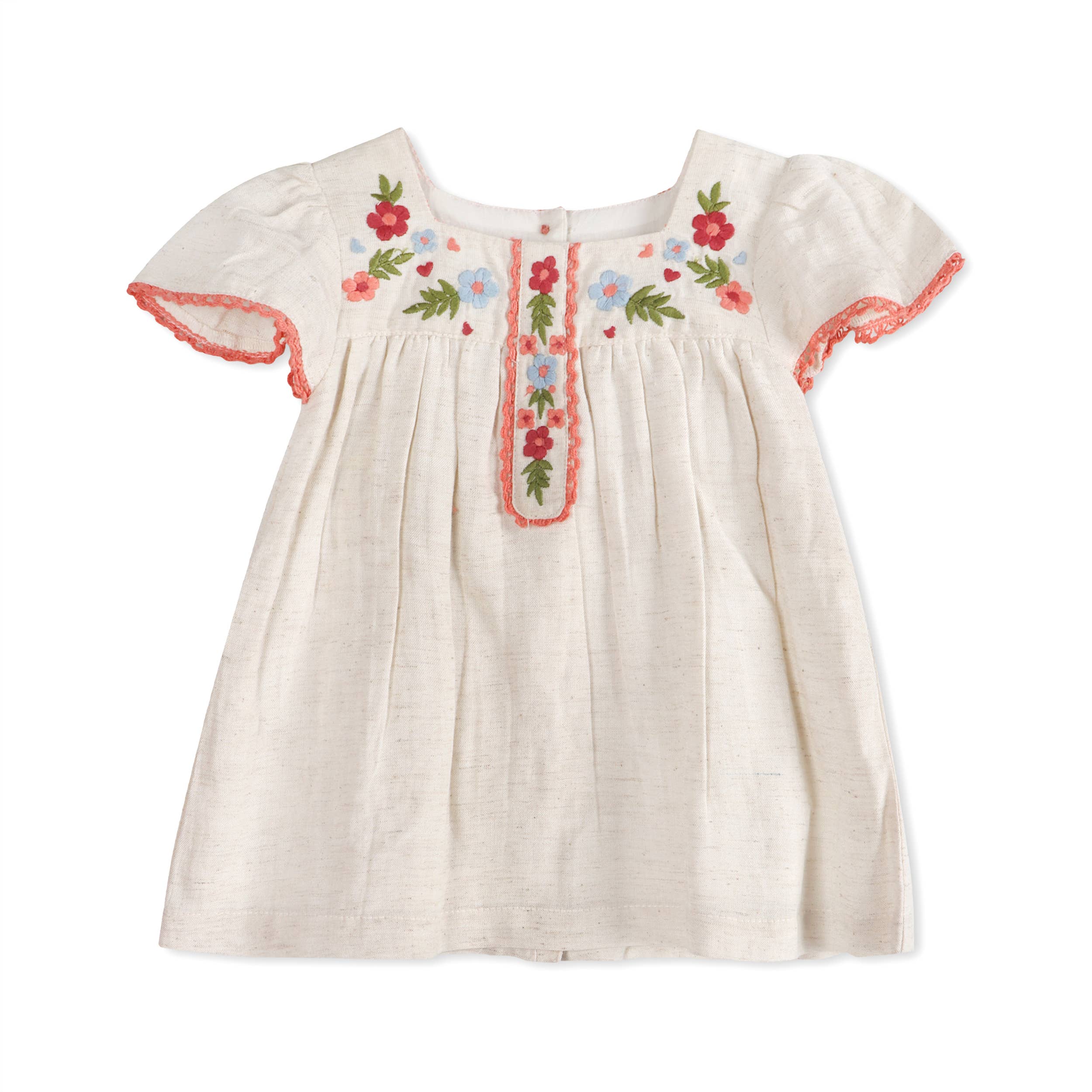 Gabi Embroidered Baby Dress + Bloomer
