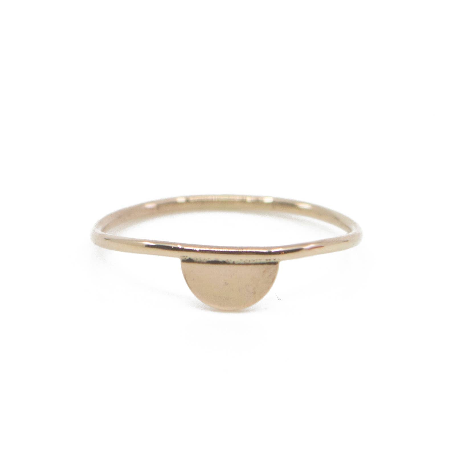 Dainty Half Moon Stacking Ring in 14k Gold Filled