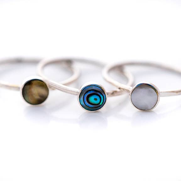 Mother of Pearl Shell Ring - Small