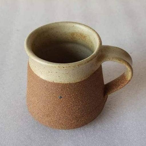 Small Rustic Handmade Artisinal Off White Mug