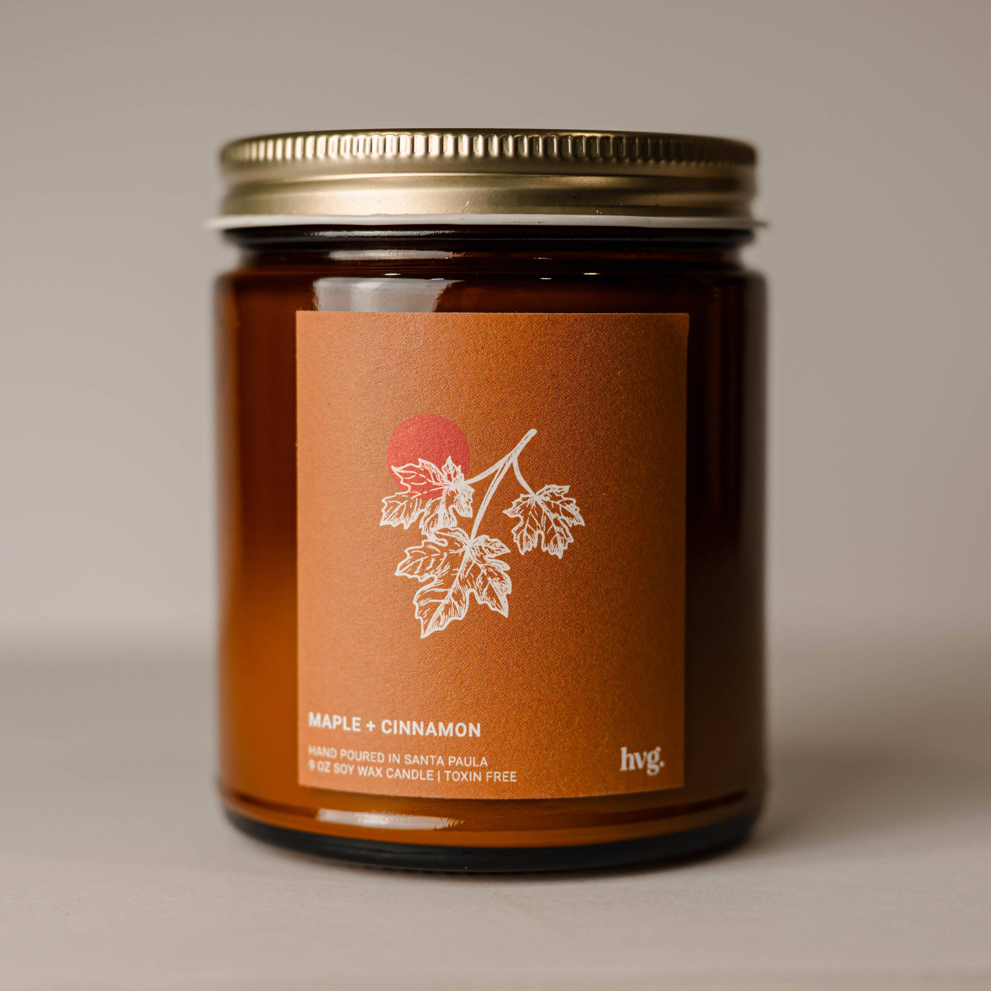 Maple & Cinnamon Soy Wax Candle - 9 oz
