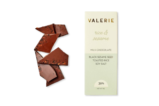 Valerie Rice & Sesame Milk Chocolate Bar