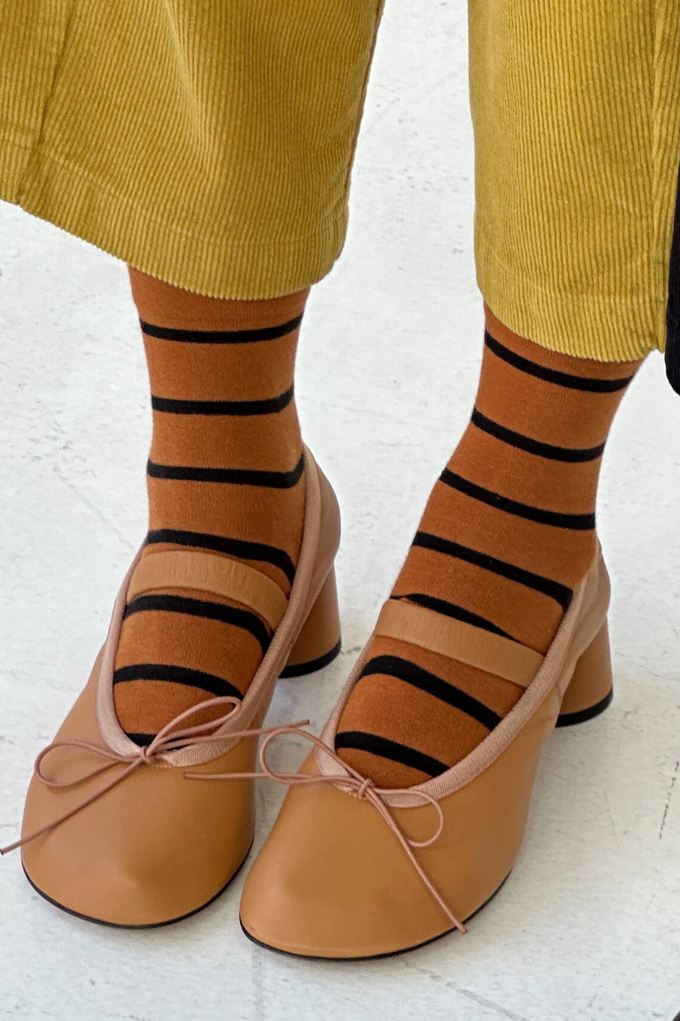 Wally Grain Pattern Socks