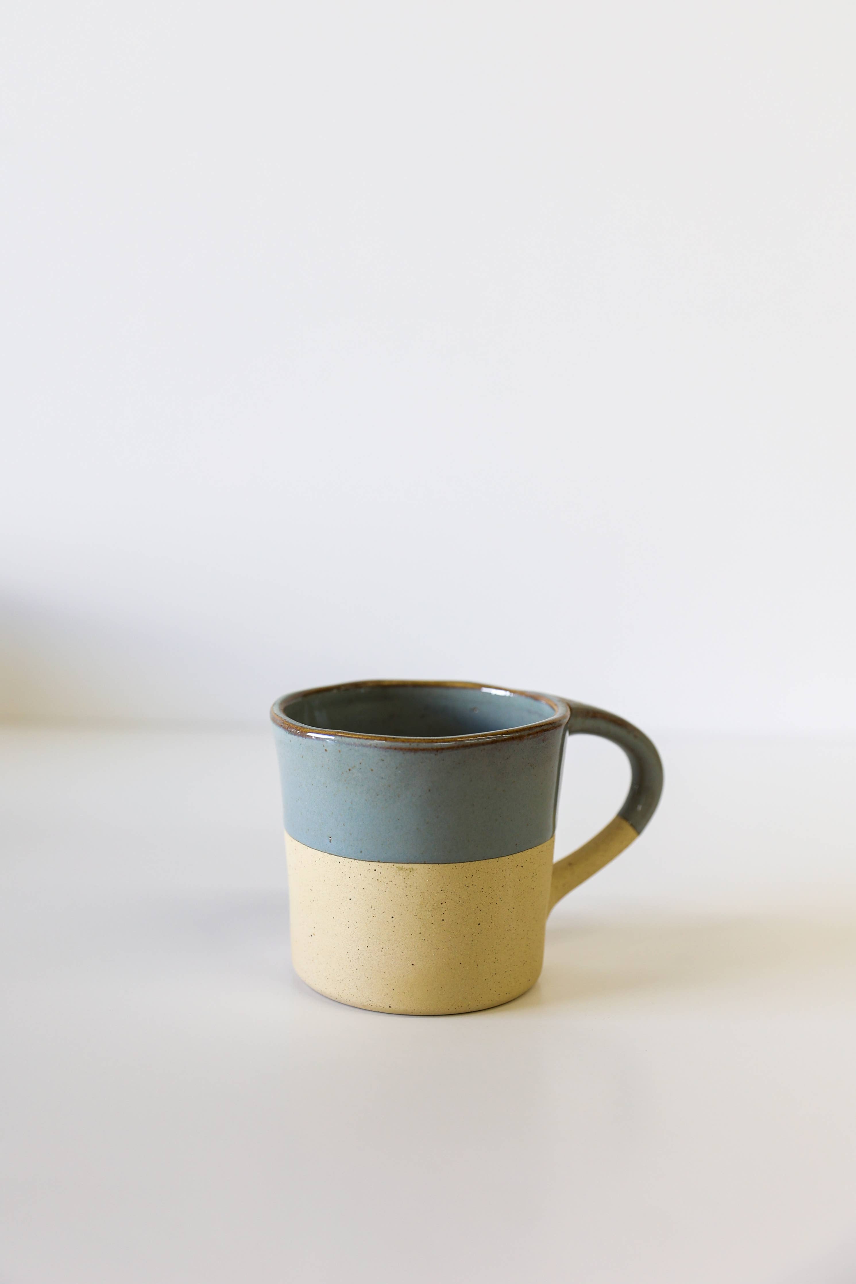 Harbor Handbuilt Mug in Waterfall — Set of 2