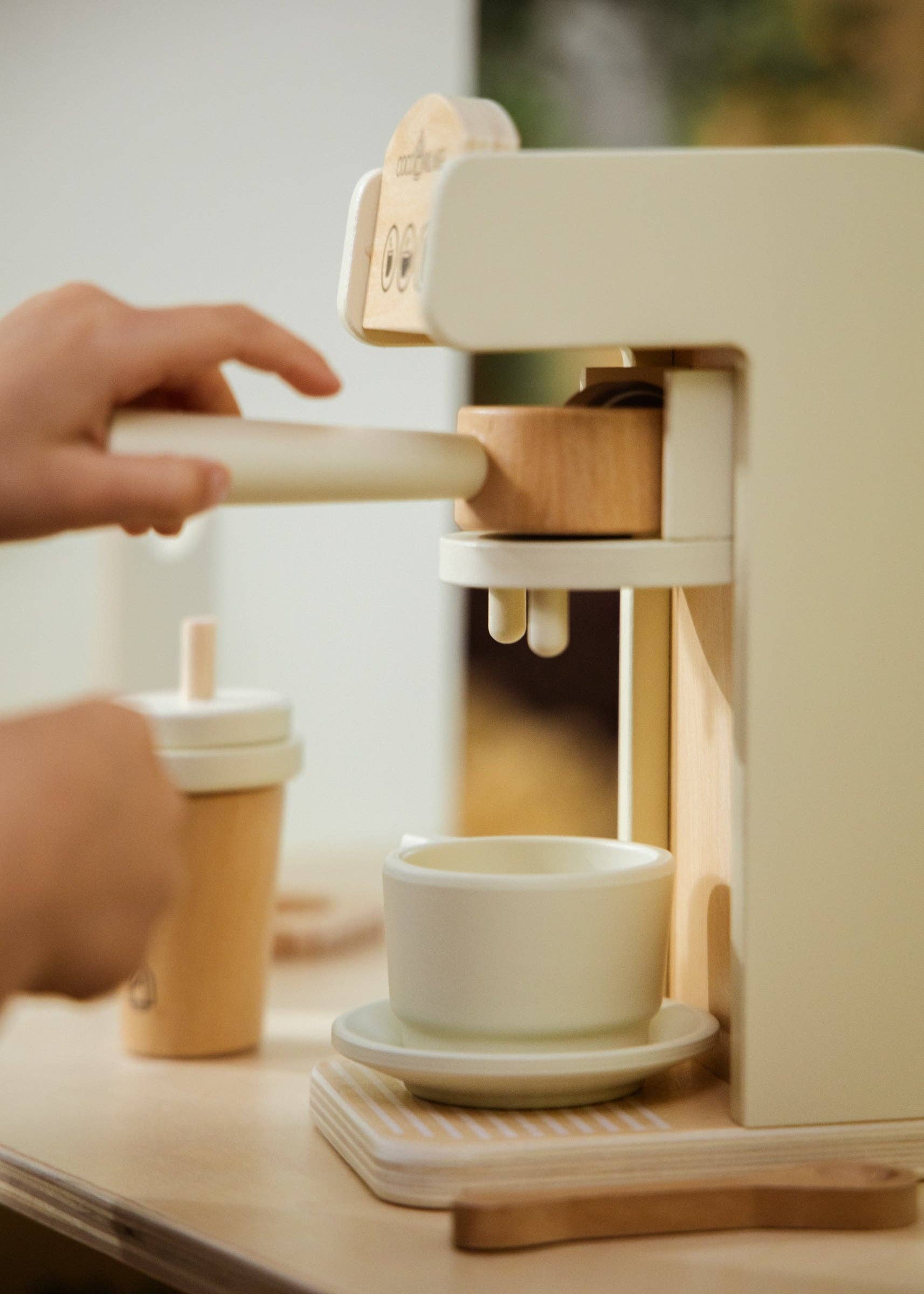 Wooden Coffee Maker Play Set