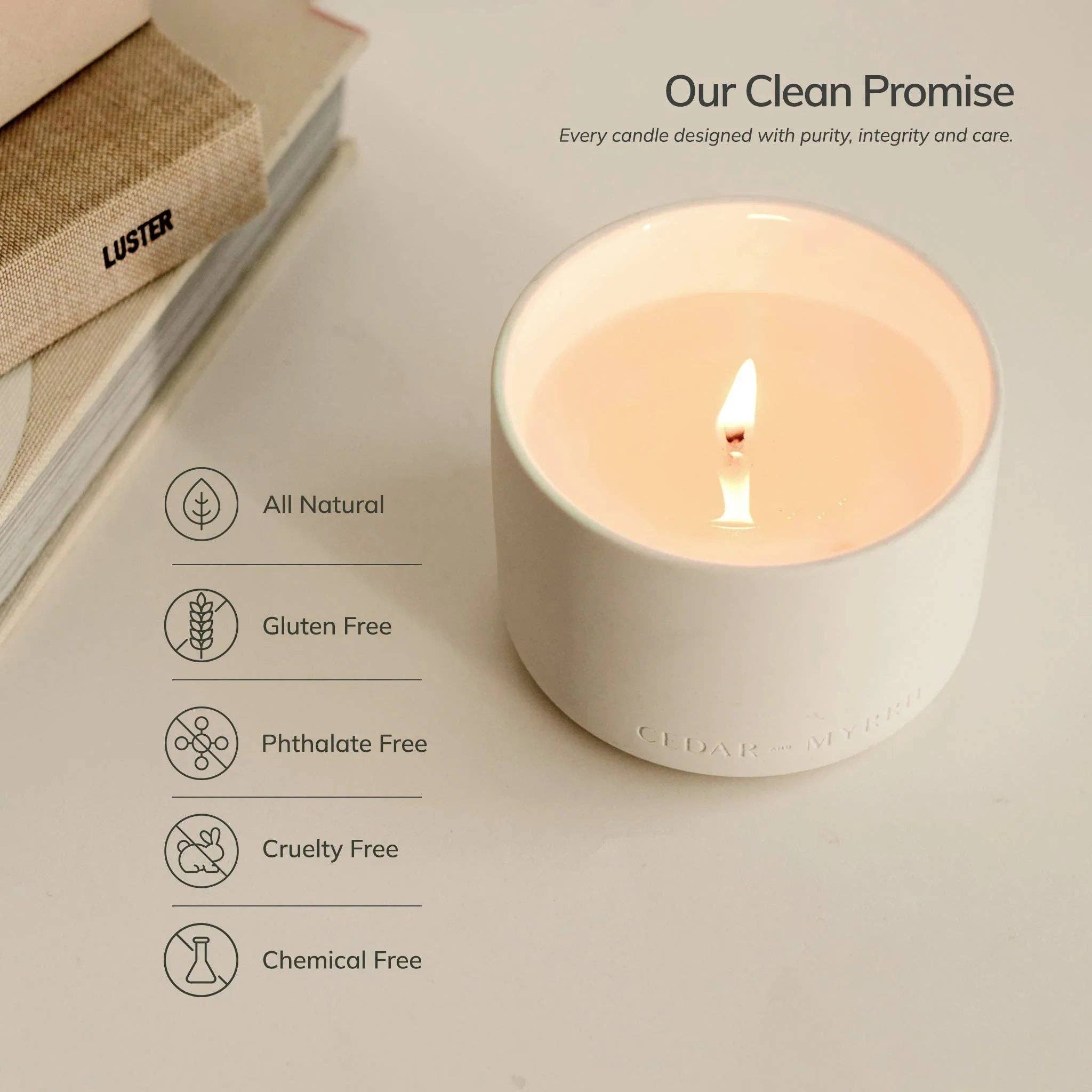 Spiritual Wellness Candle in Ceramic Jar