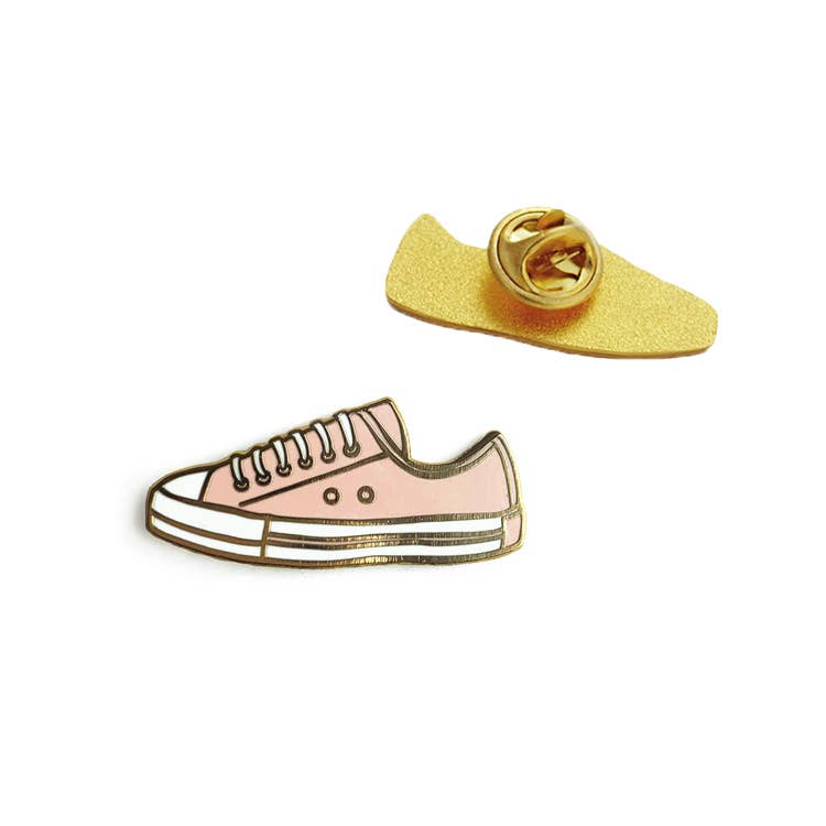 Pink Sneaker Enamel Pin