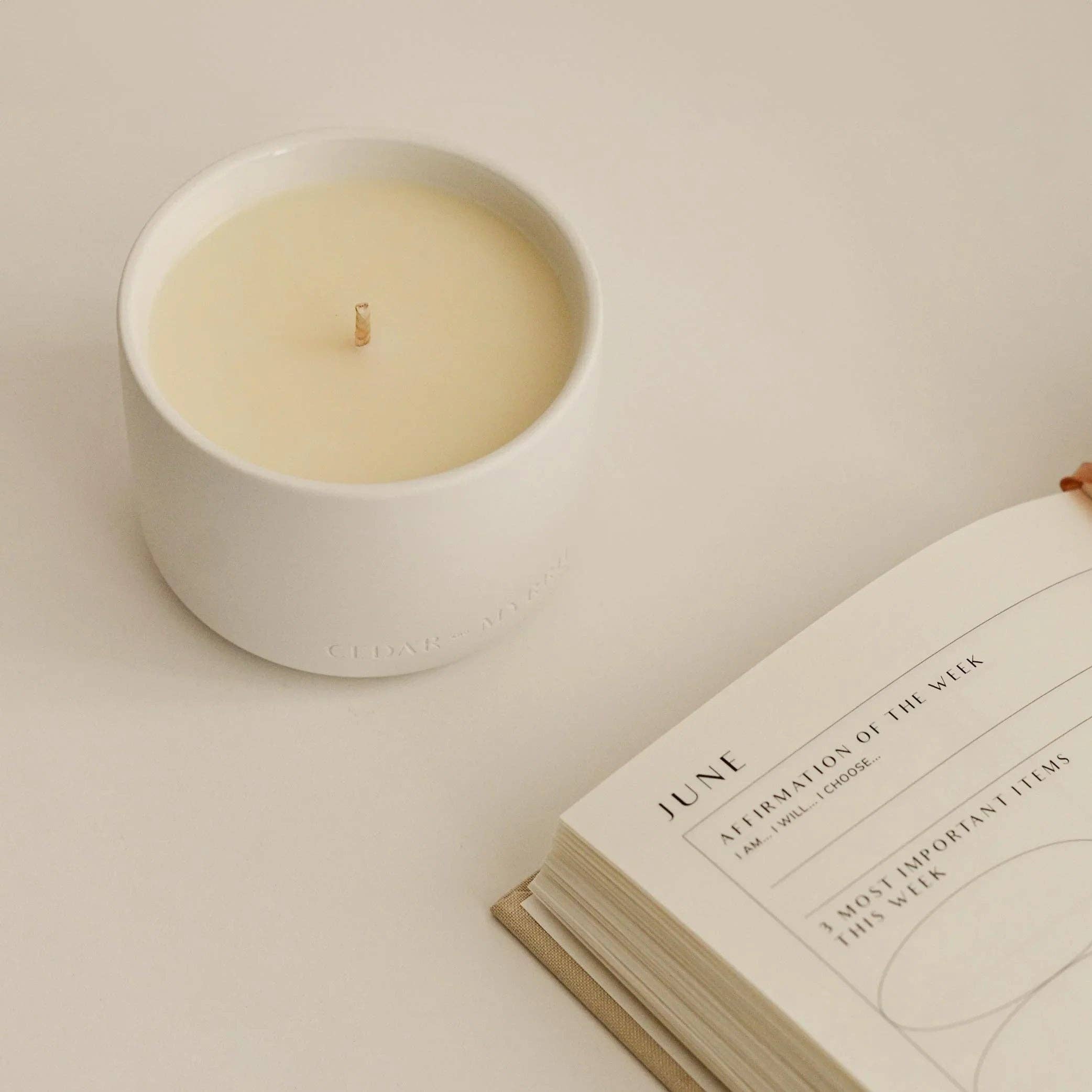 Spiritual Wellness Candle in Ceramic Jar
