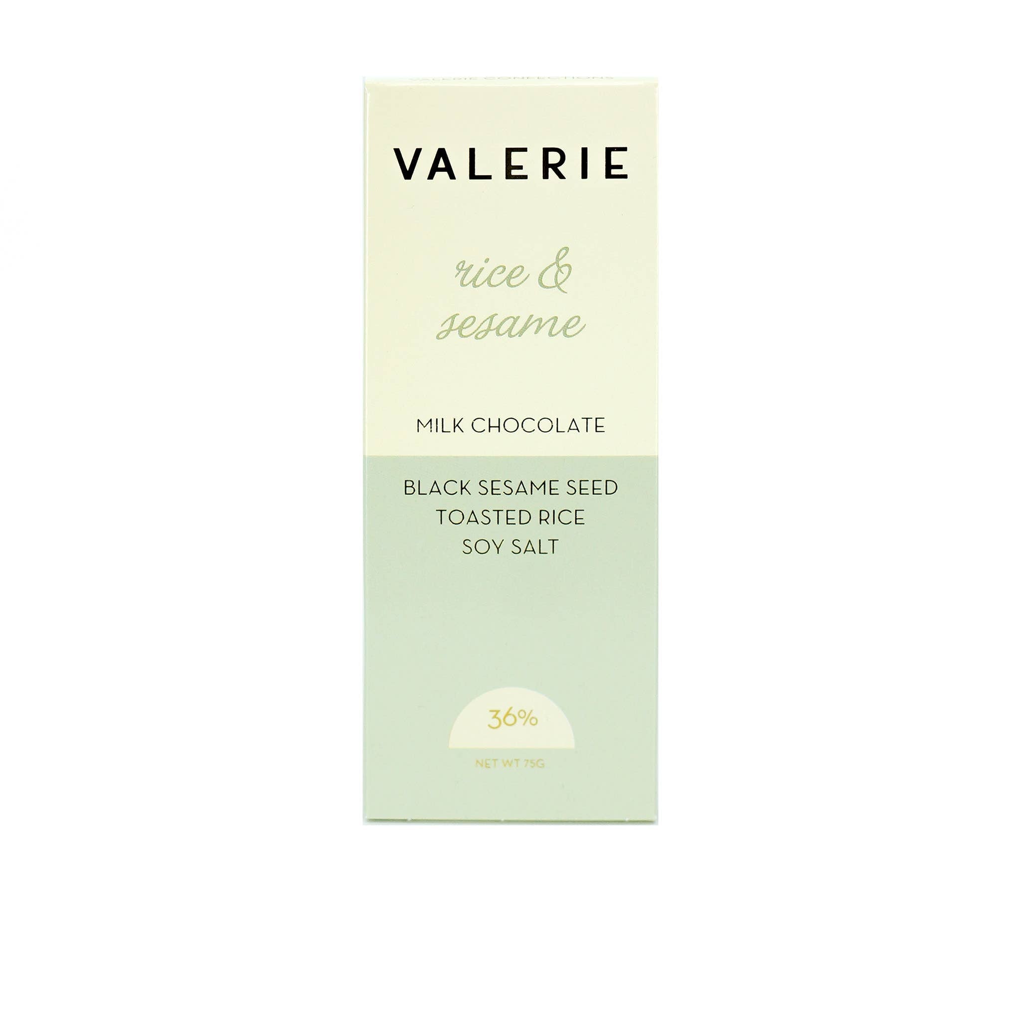 Valerie Rice & Sesame Milk Chocolate Bar
