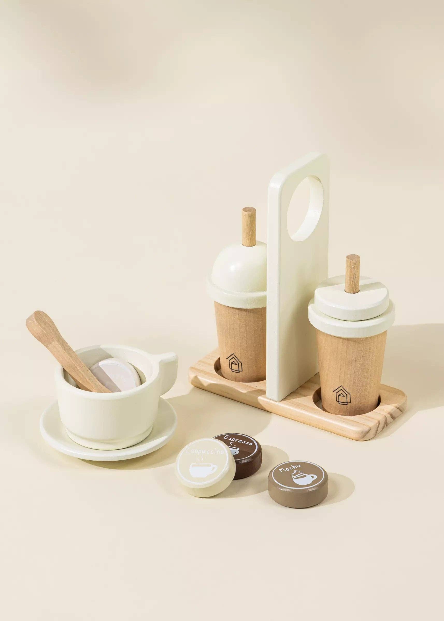 Wooden Coffee Maker Play Set