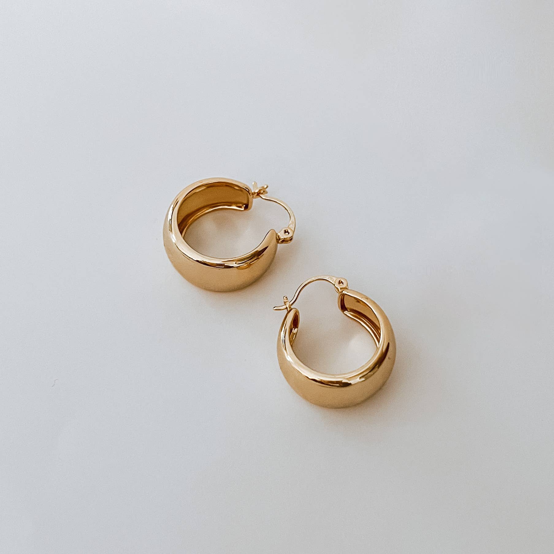 Gold-Plated Valerie Hoop Earrings