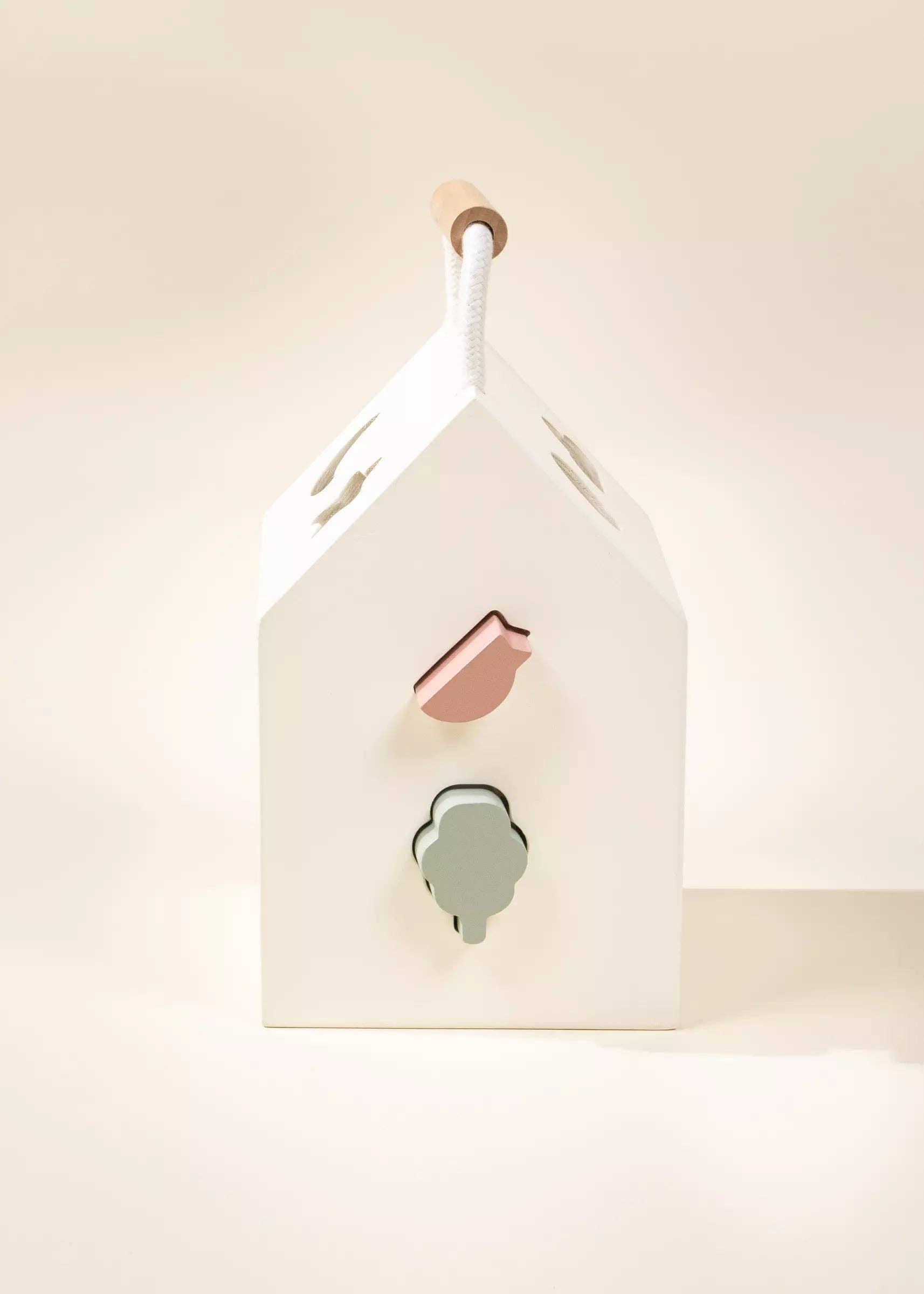 Wooden Shape Sorting House