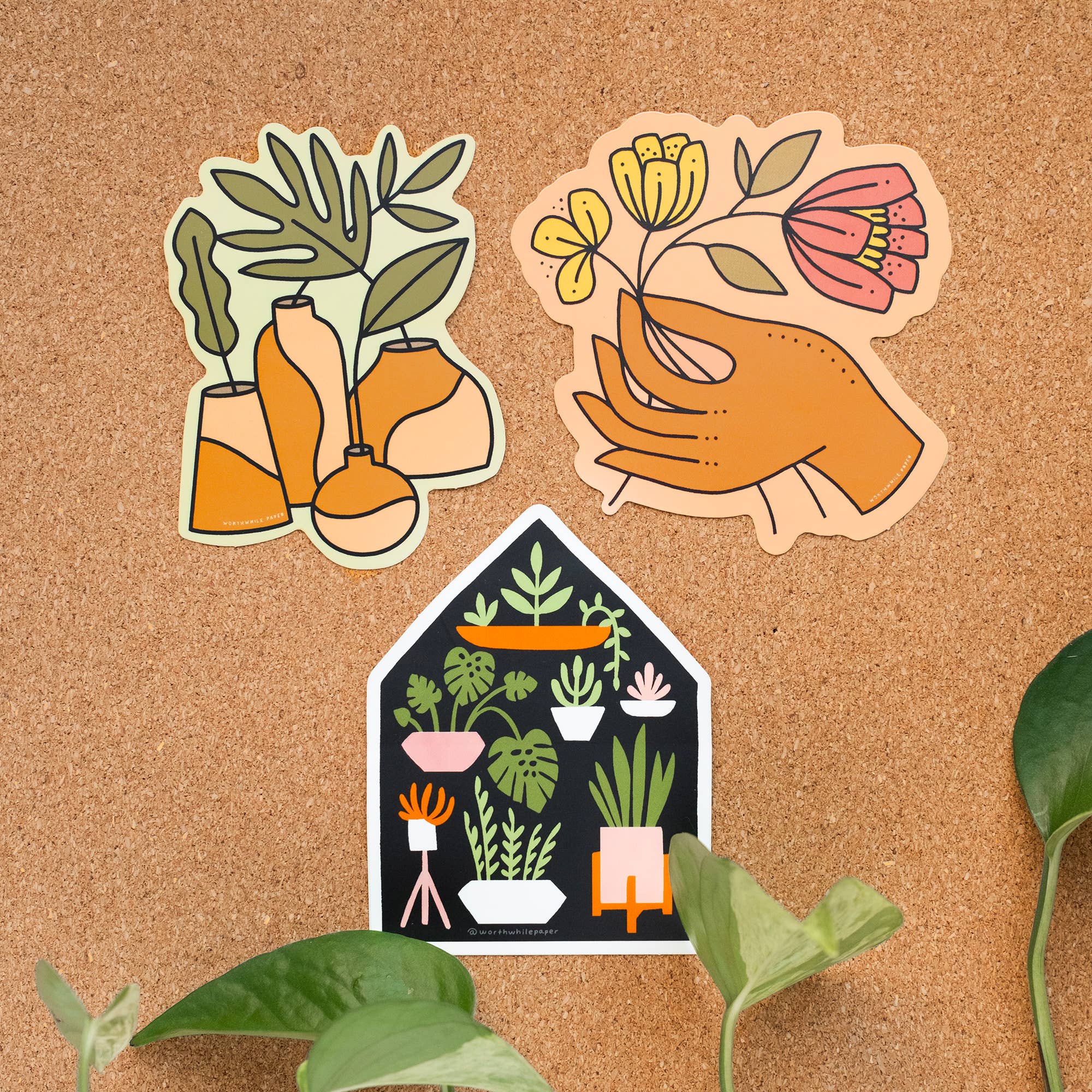 Picking Flowers Die-Cut Sticker