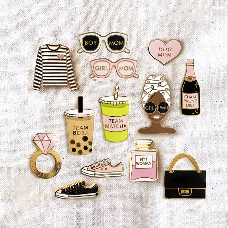 Pink Sneaker Enamel Pin