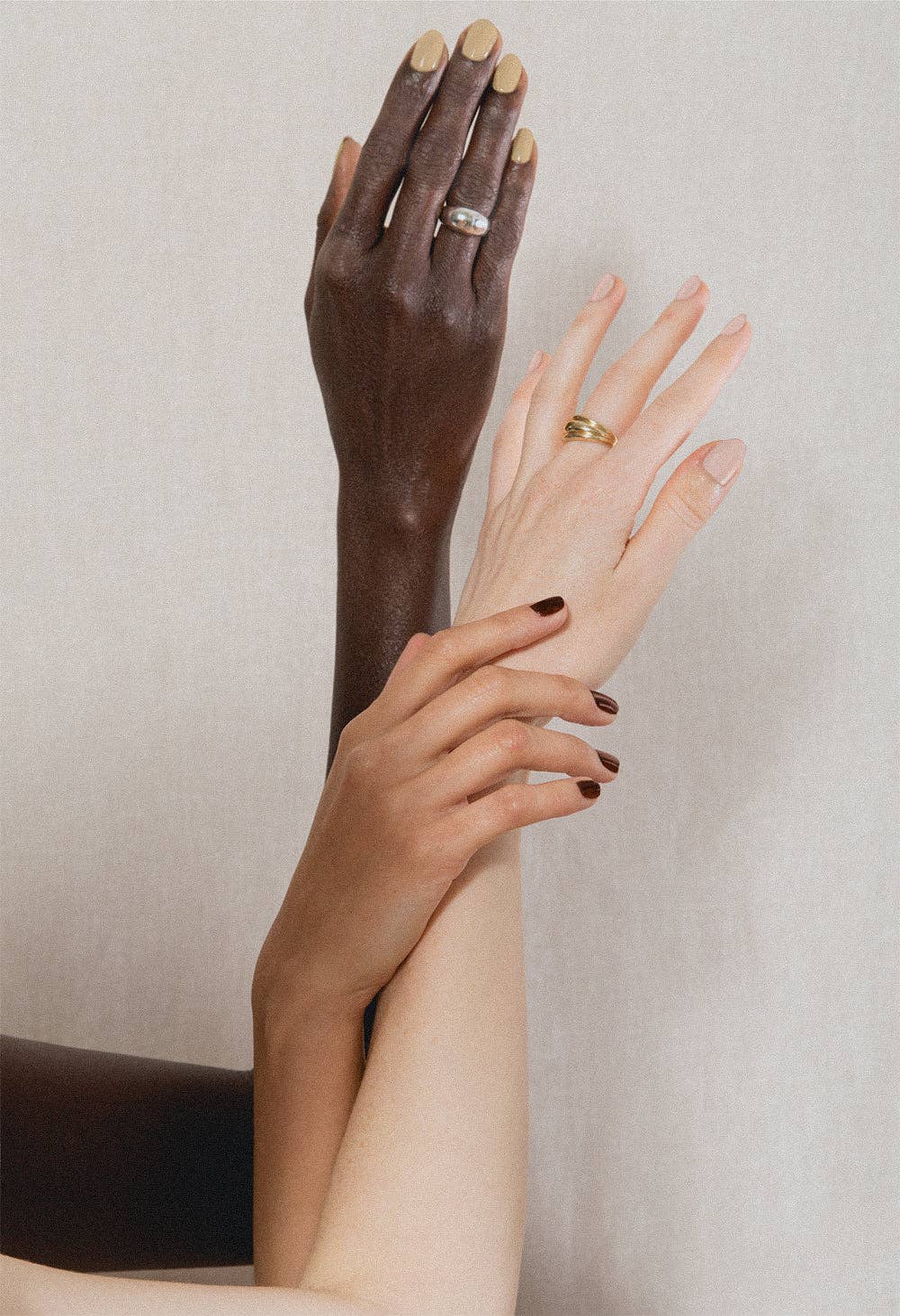 Miso Beige Nail Polish with Green Undertones