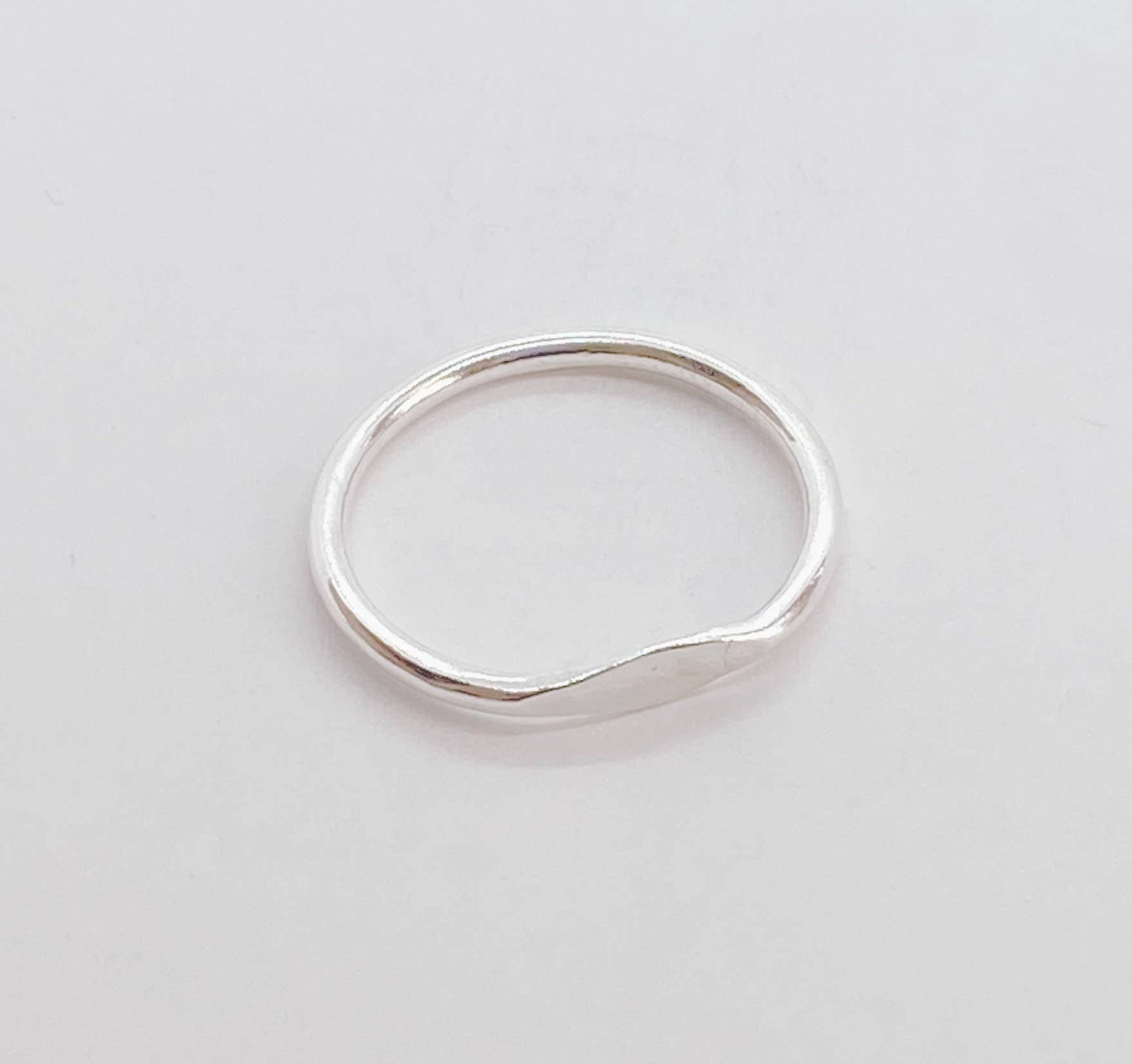 Gold Fill Signet Stacking Ring - Size 7