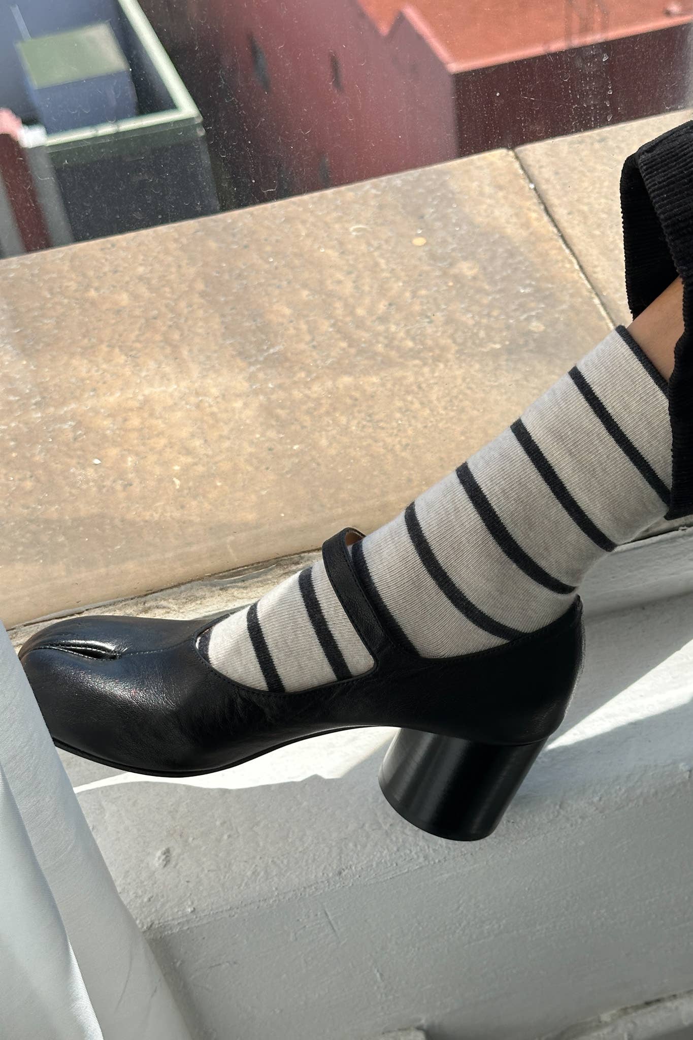 Wally Grain Pattern Socks