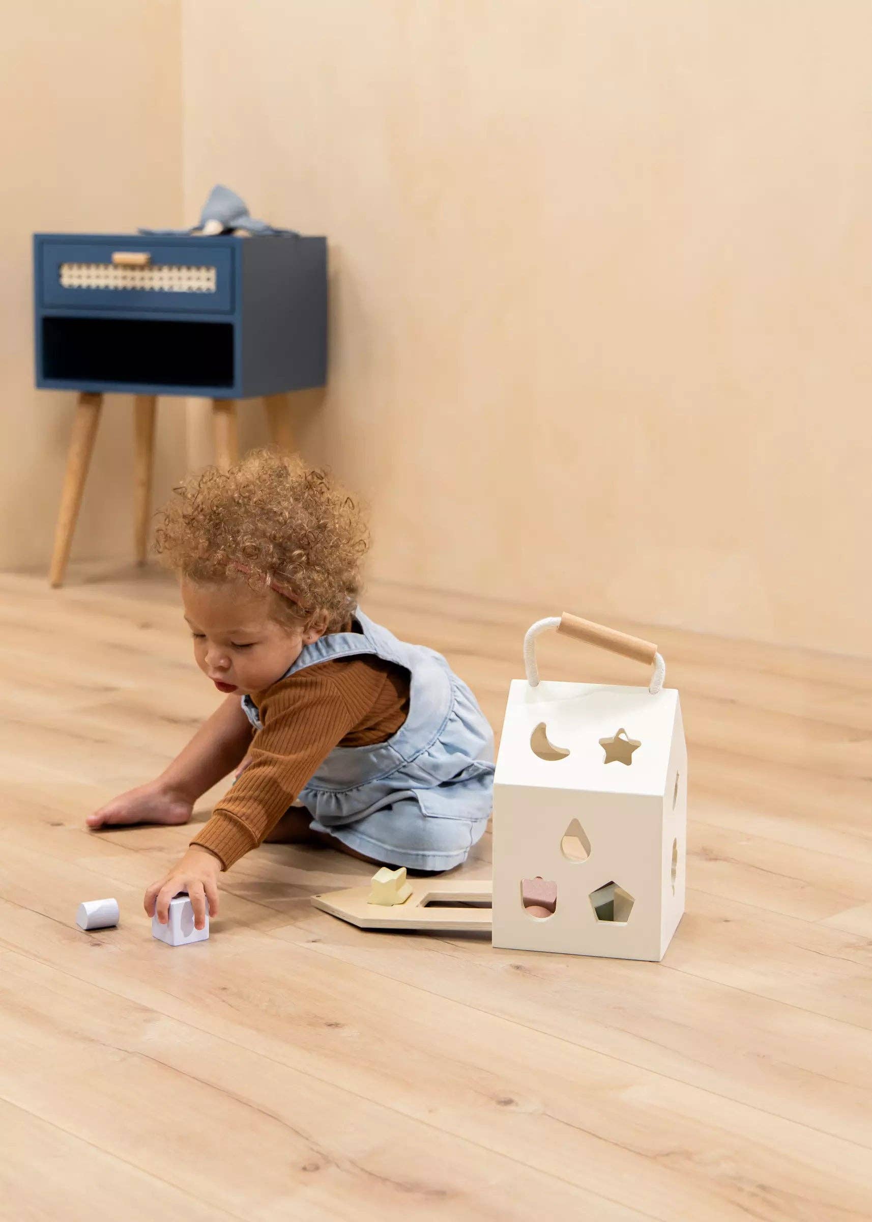 Wooden Shape Sorting House
