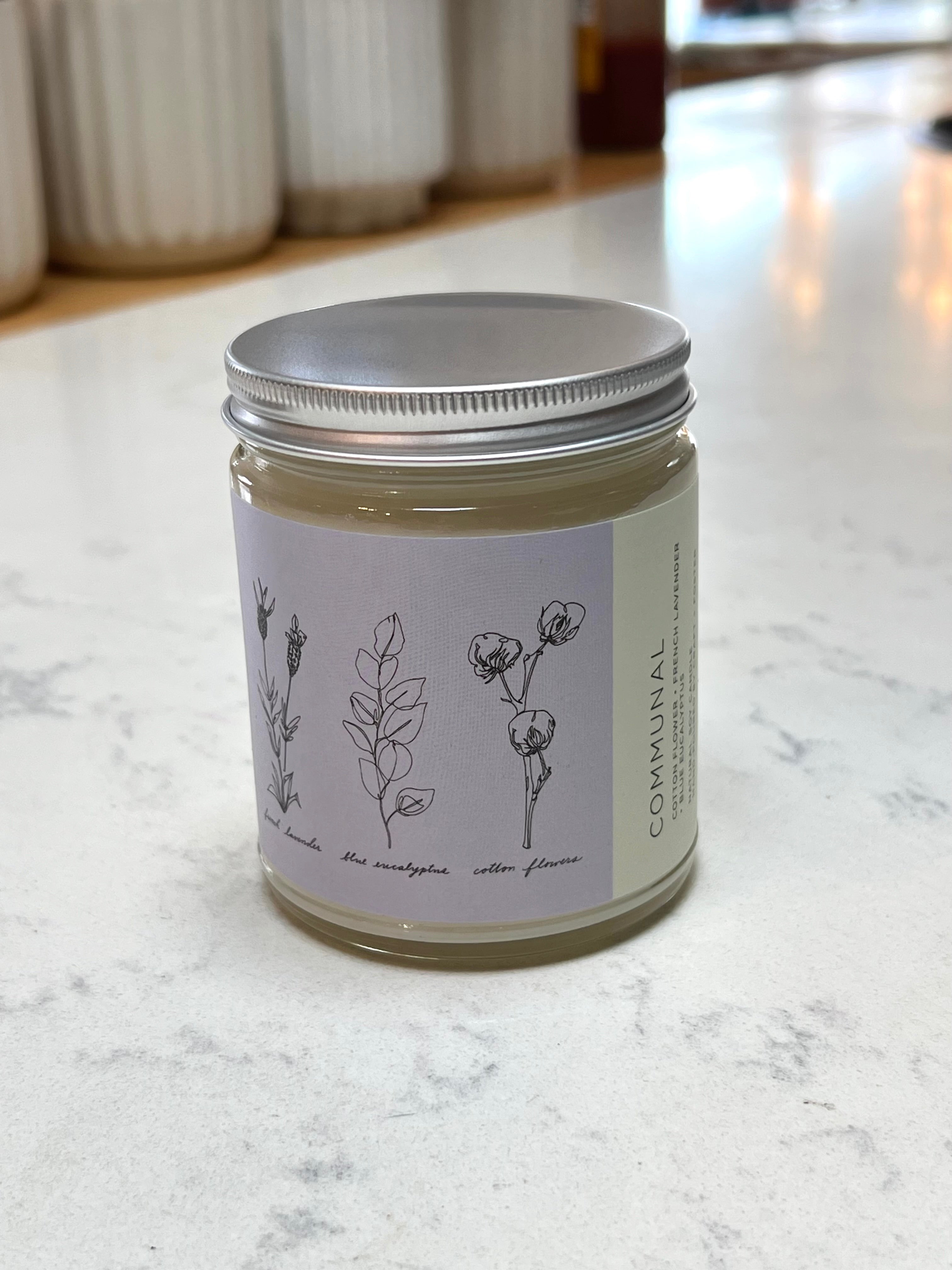 CM: Communal Summer Candle - Cotton Flower, French Lavander, Blue Eucalyptus