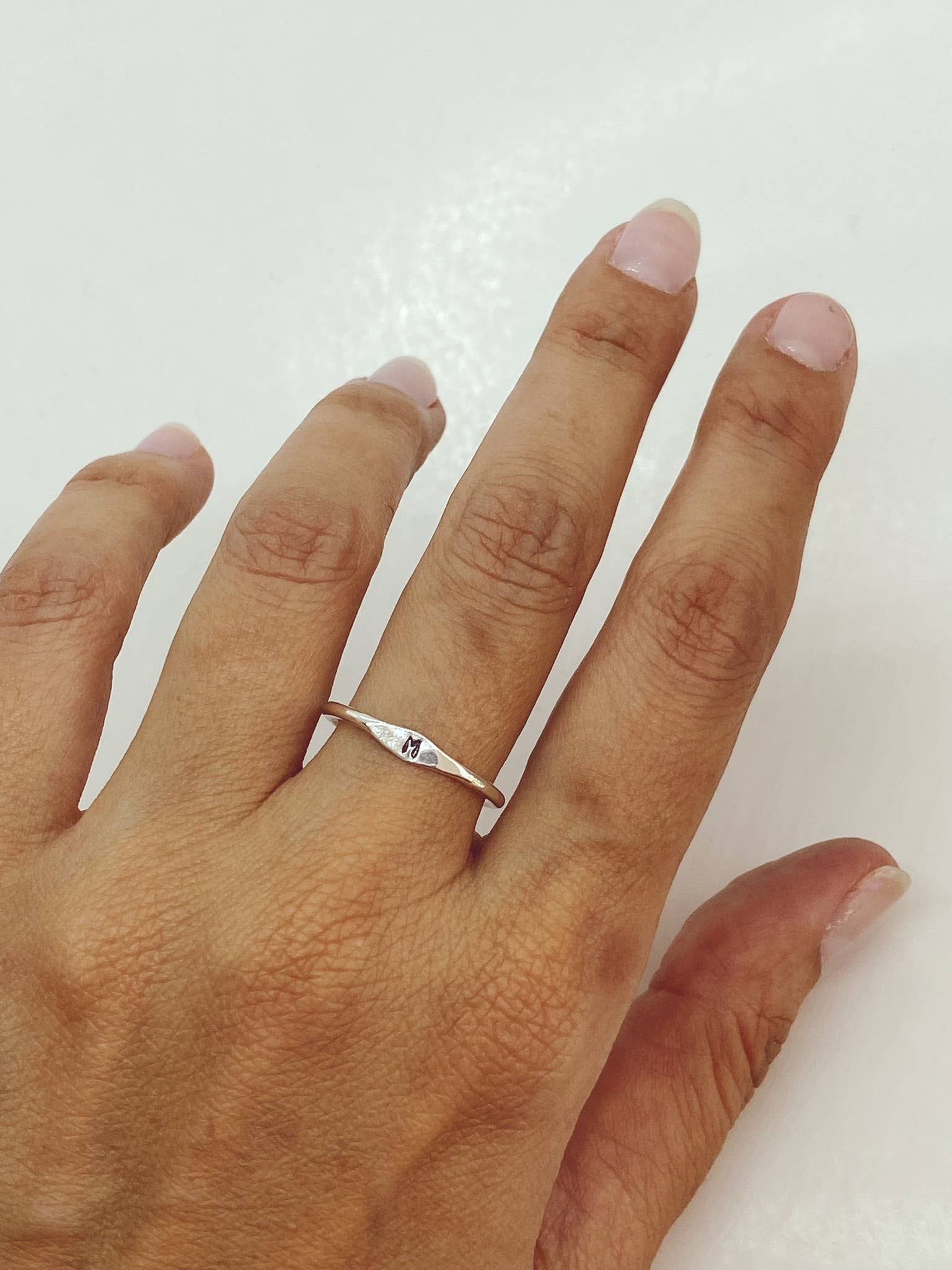 Gold Fill Signet Stacking Ring - Size 7