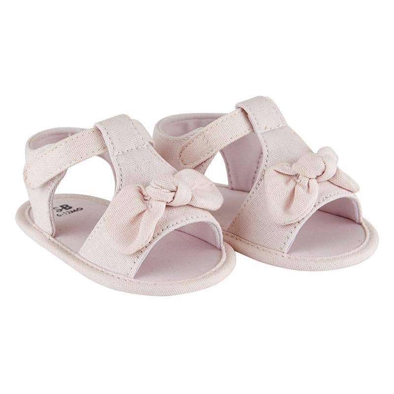 Bow Sandals - Pink: 6-12 mo