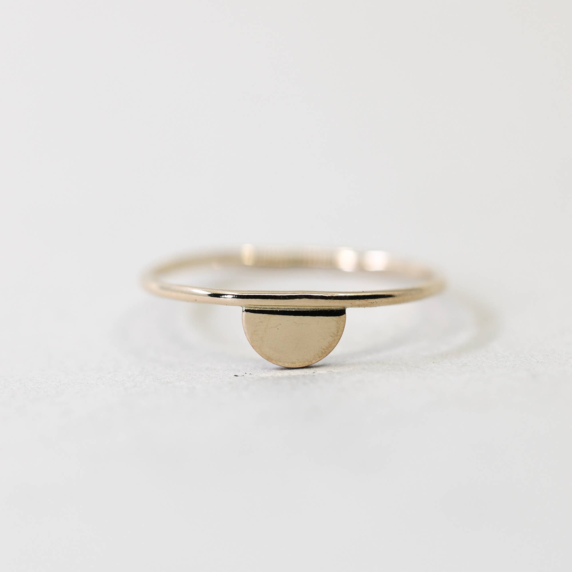 Dainty Half Moon Stacking Ring in 14k Gold Filled