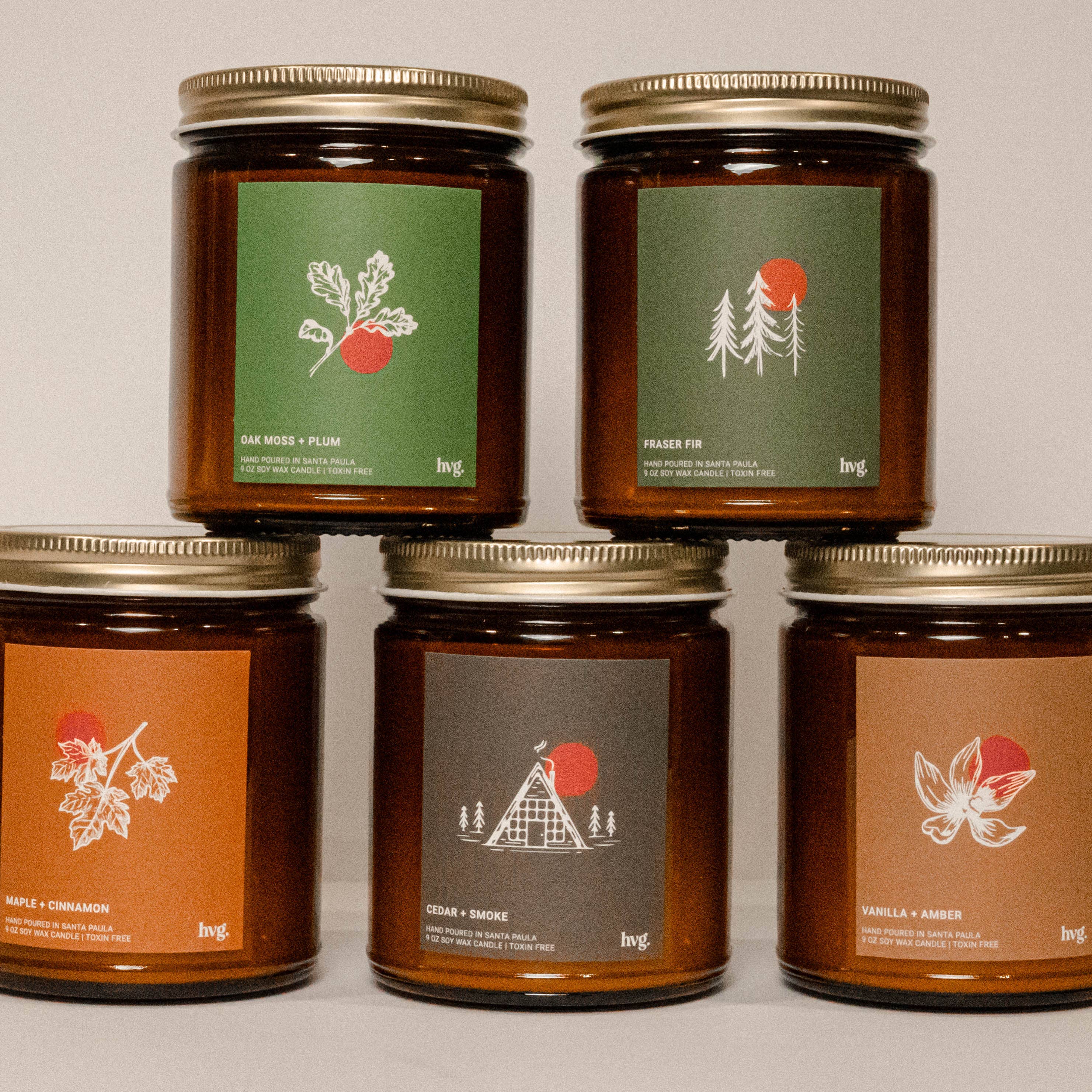 Cedar & Smoke Soy Wax Candle - 9 oz.