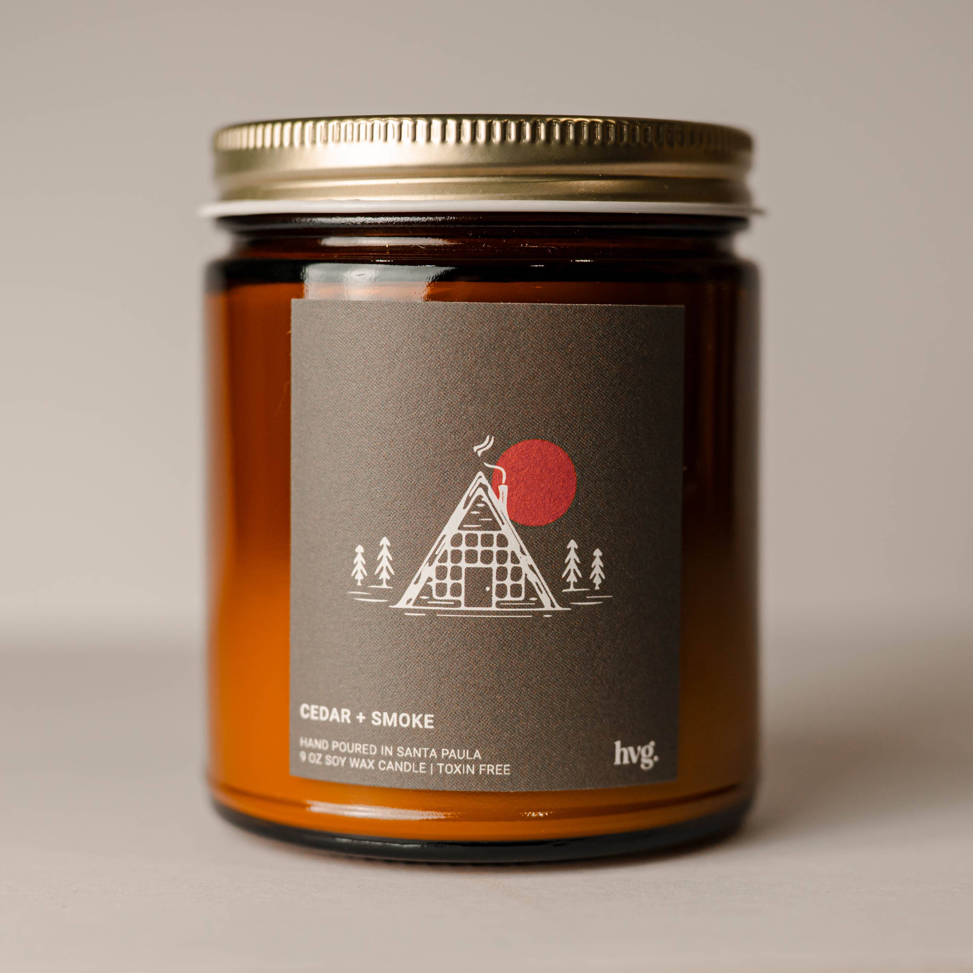 Cedar & Smoke Soy Wax Candle - 9 oz.
