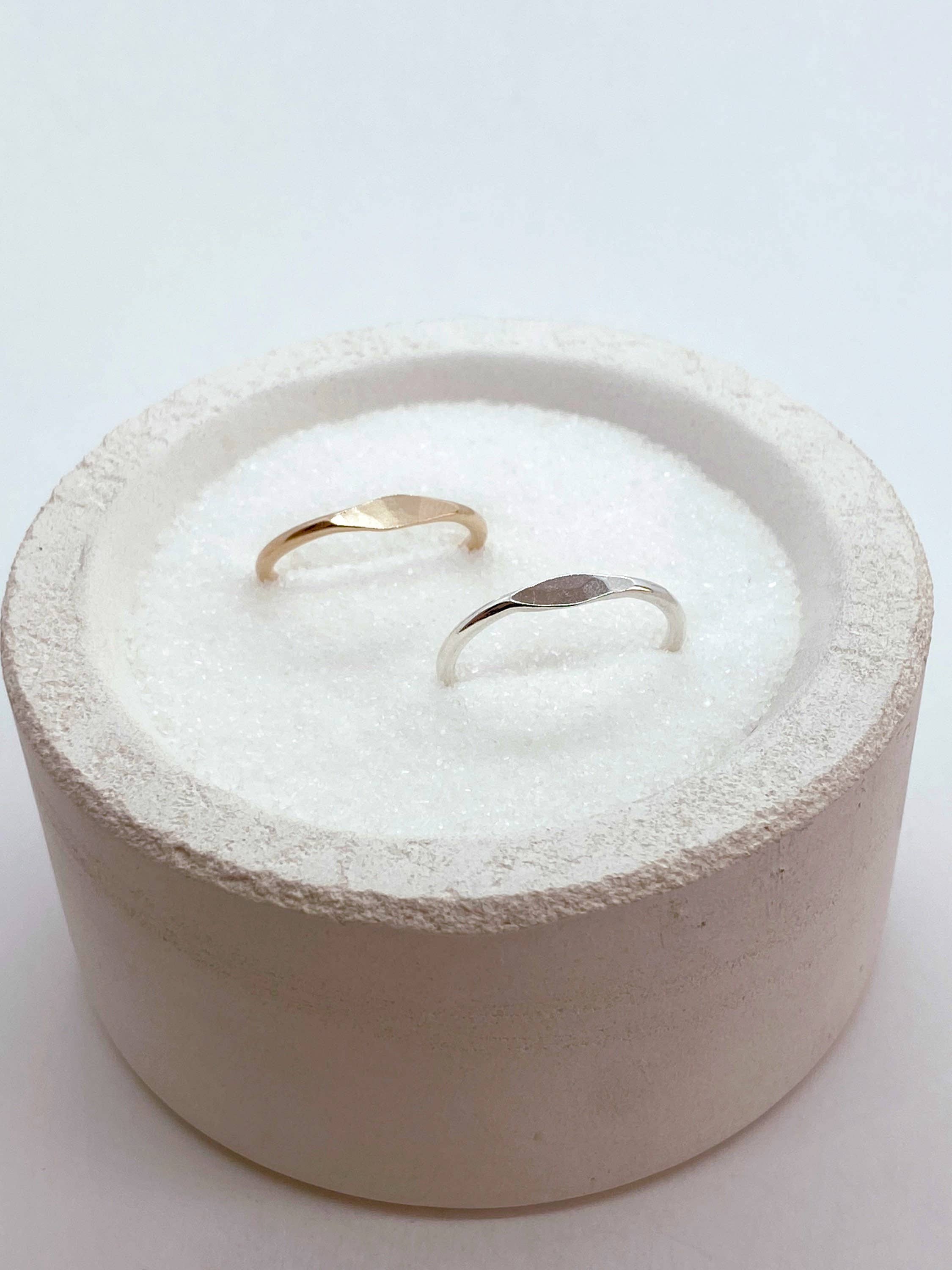 Gold Fill Signet Stacking Ring - Size 7