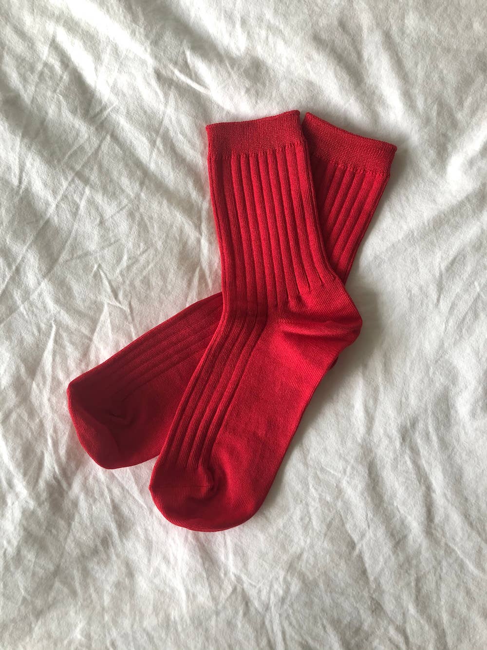 Desert Rose Mercerized Cotton Ribbed Socks