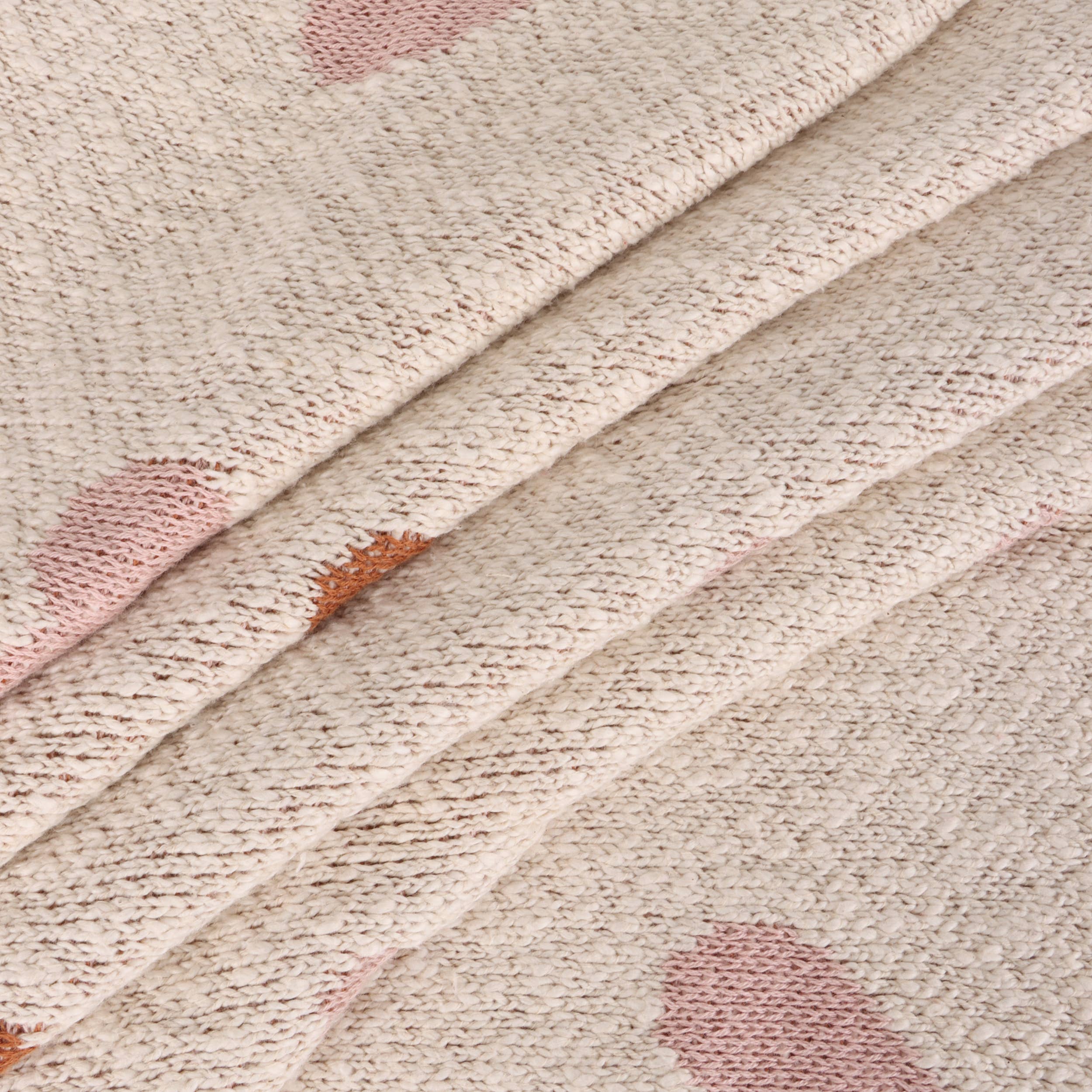 Loving Hearts Organic Jacquard Knit Baby Blanket
