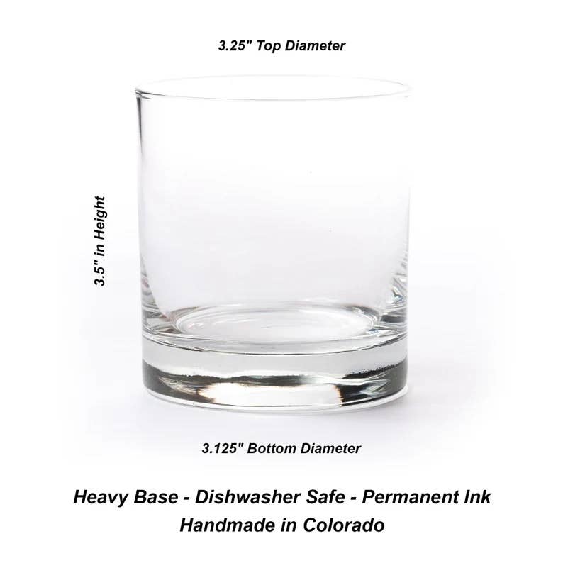 Mountains and Clouds Whiskey Glasses – Set of 2