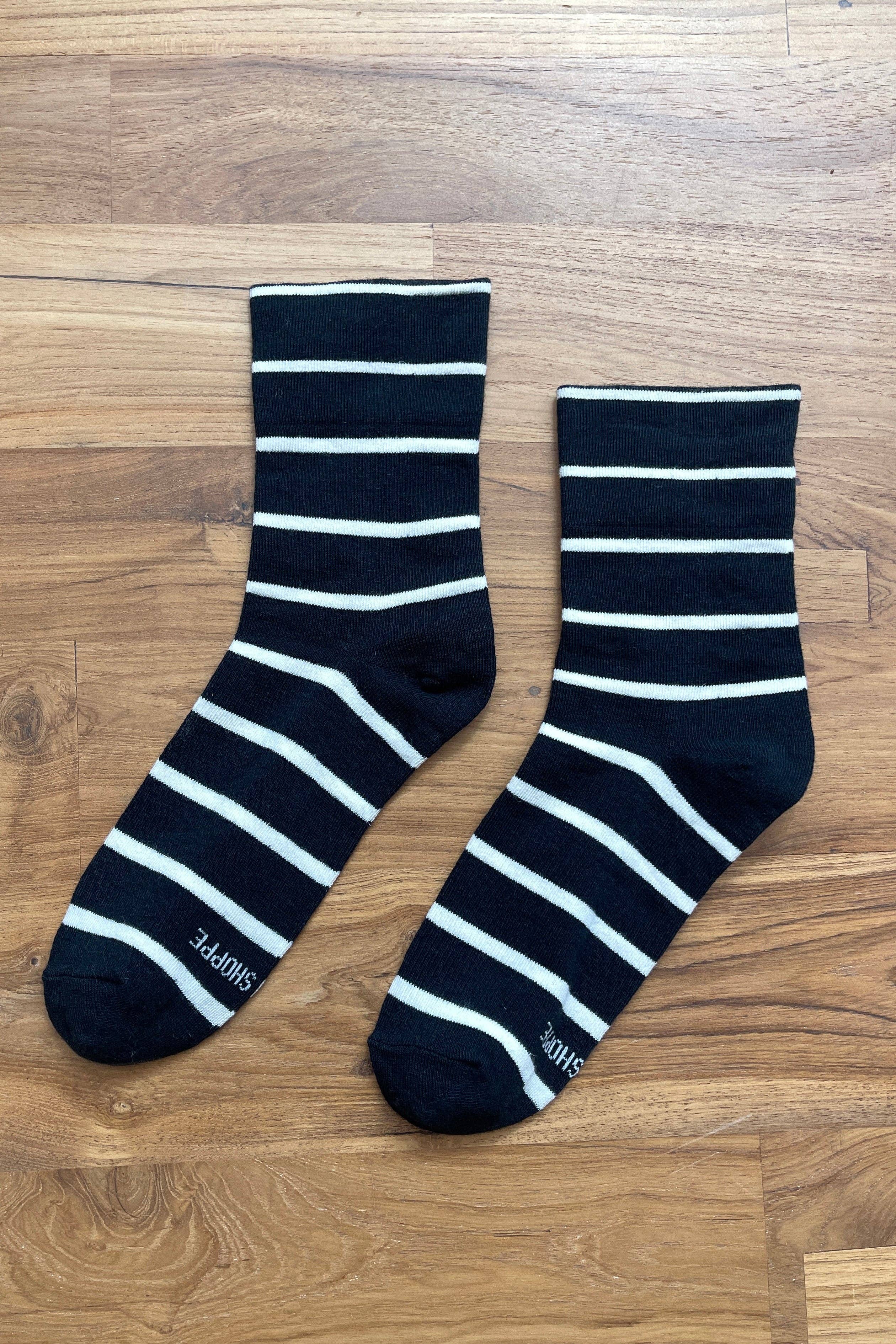 Wally Striped Crew Socks