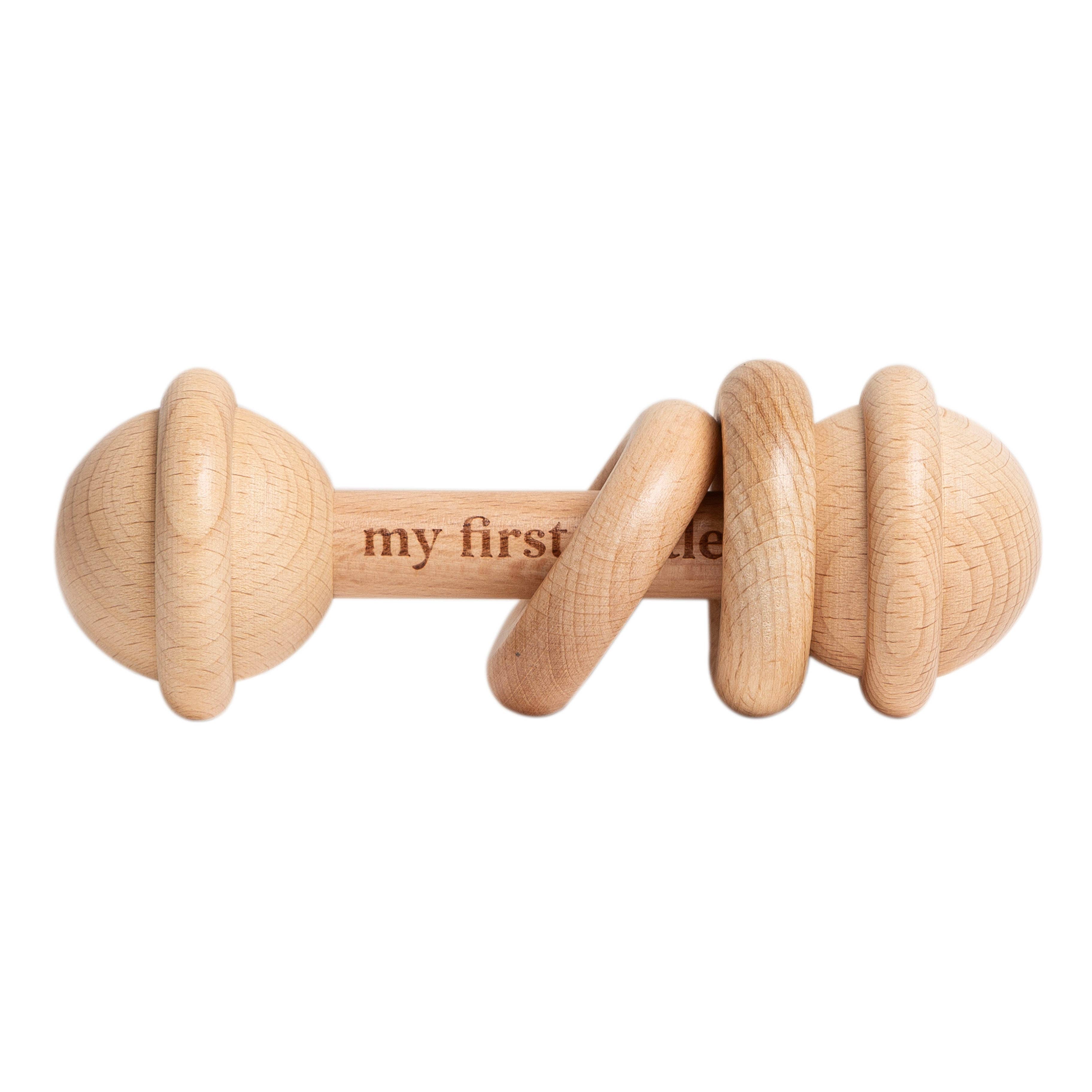 Baby's First Rattle – Montessori Wooden Toy