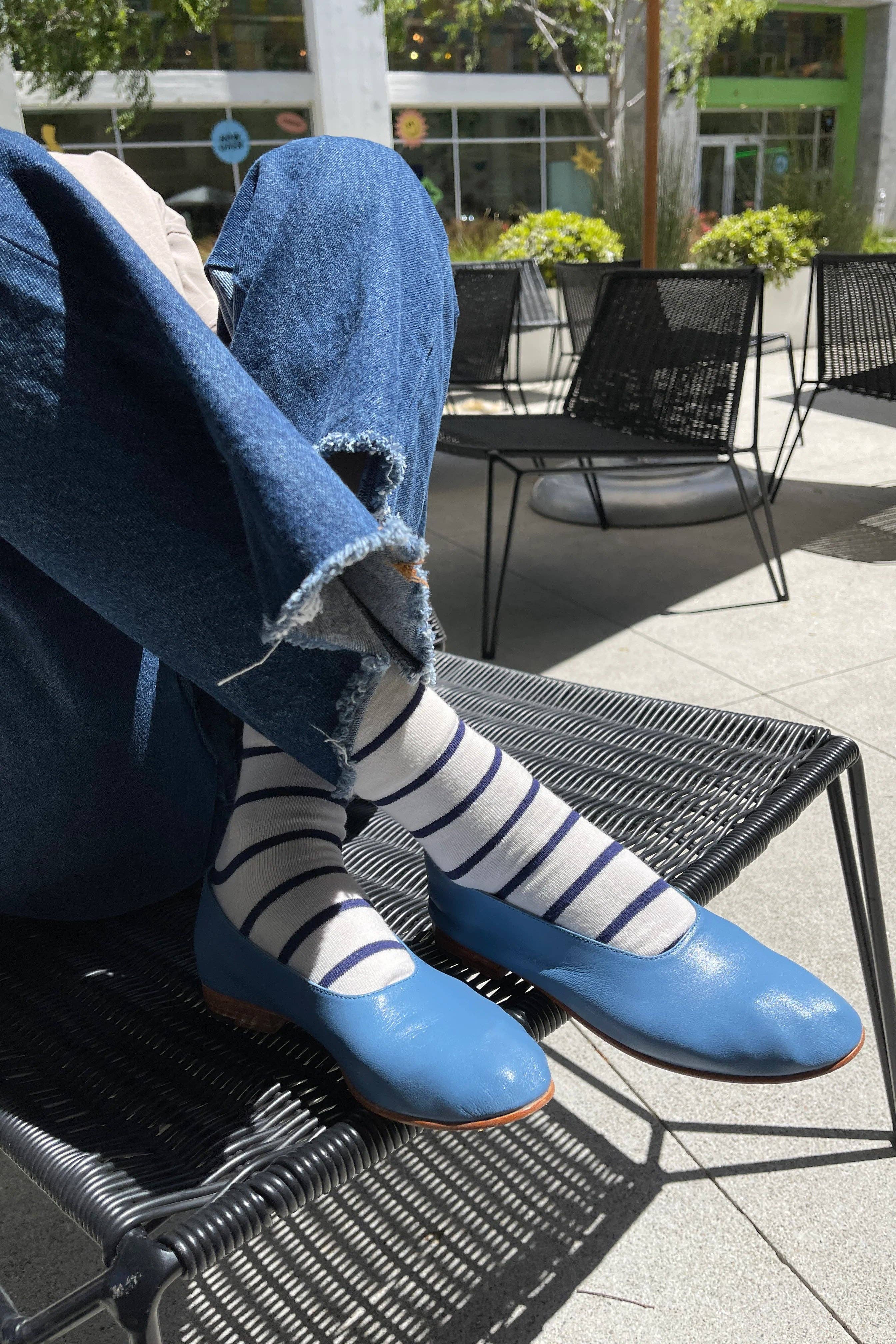 Wally Striped Crew Socks