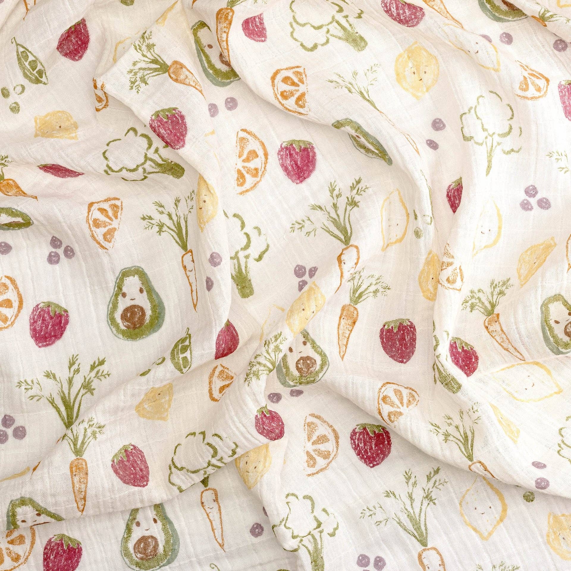 Clementine Cotton Muslin Swaddle Blanket Set of 3