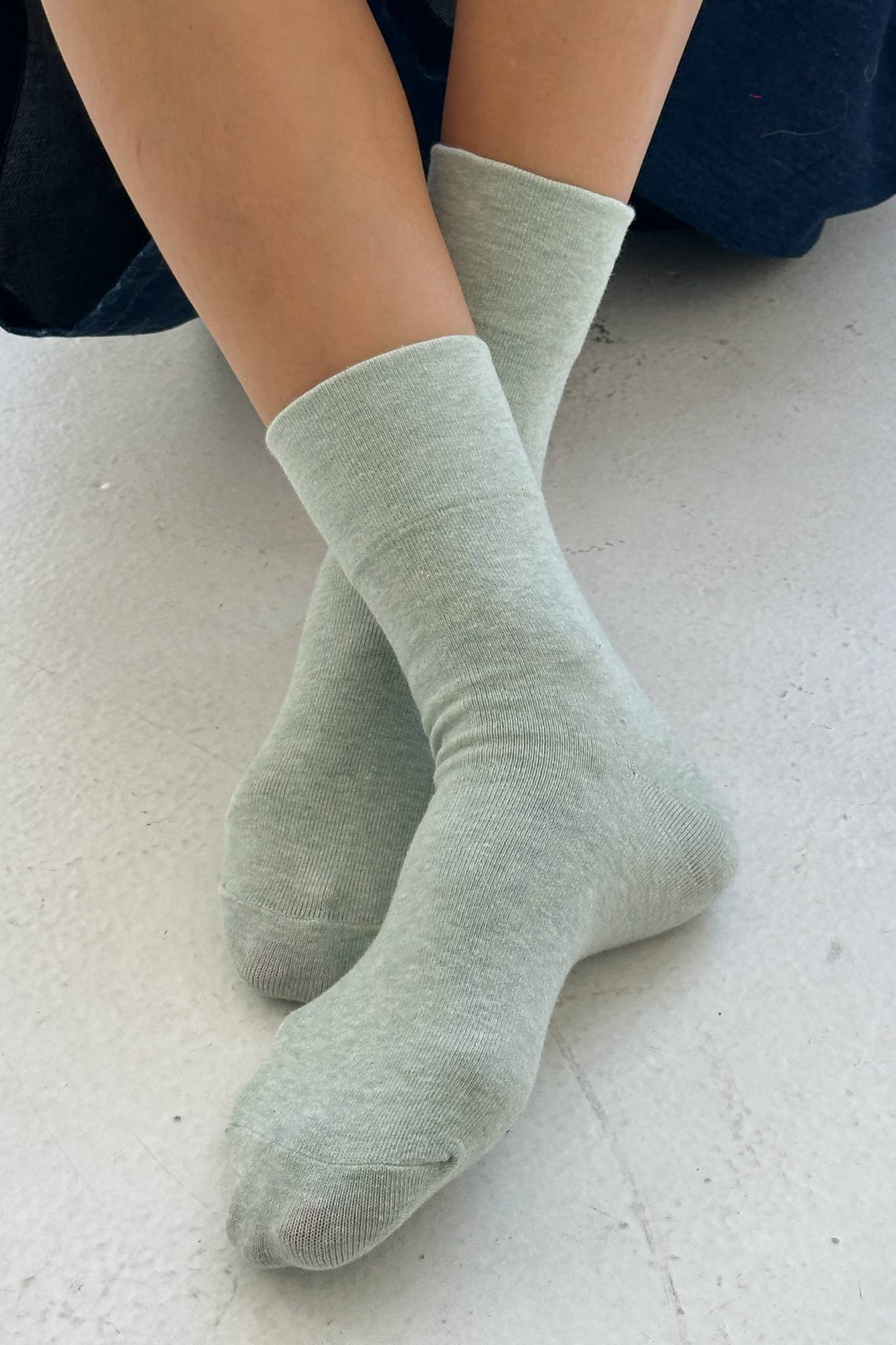 Sneaker Socks: Ht. Grey