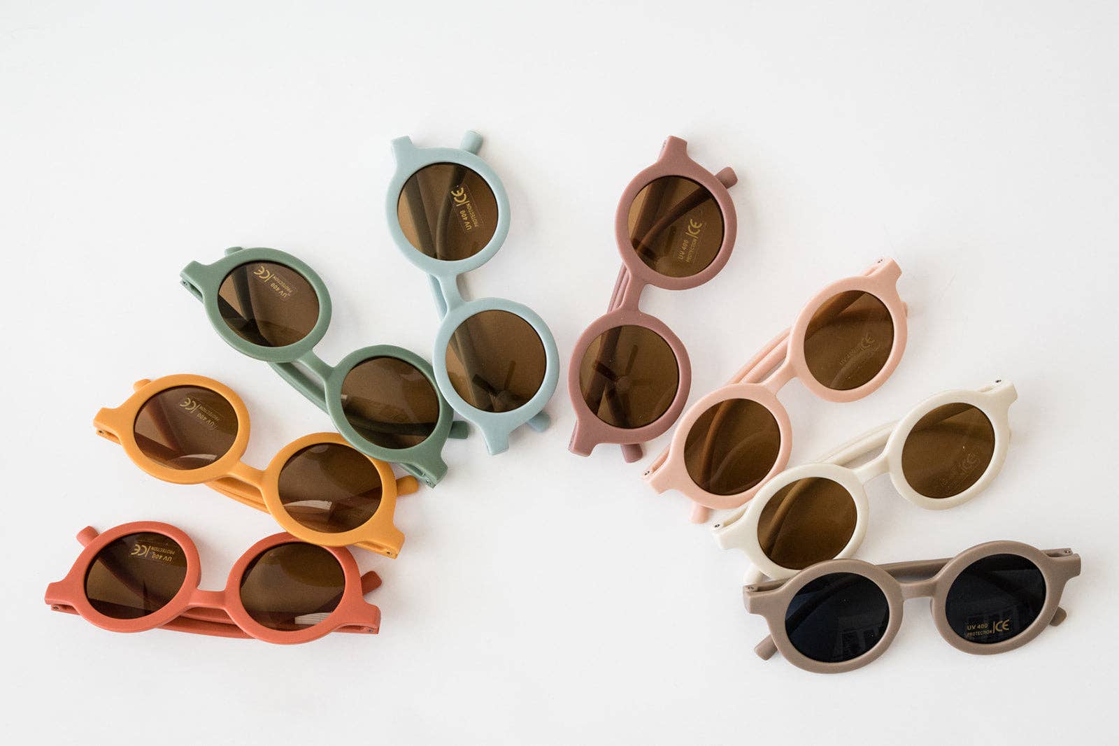 Retro Sunglasses for Kids - White