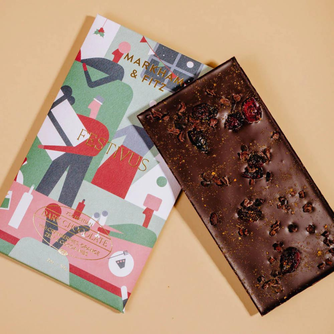 Festivus - Cranberry Citrus 75% Dark Chocolate