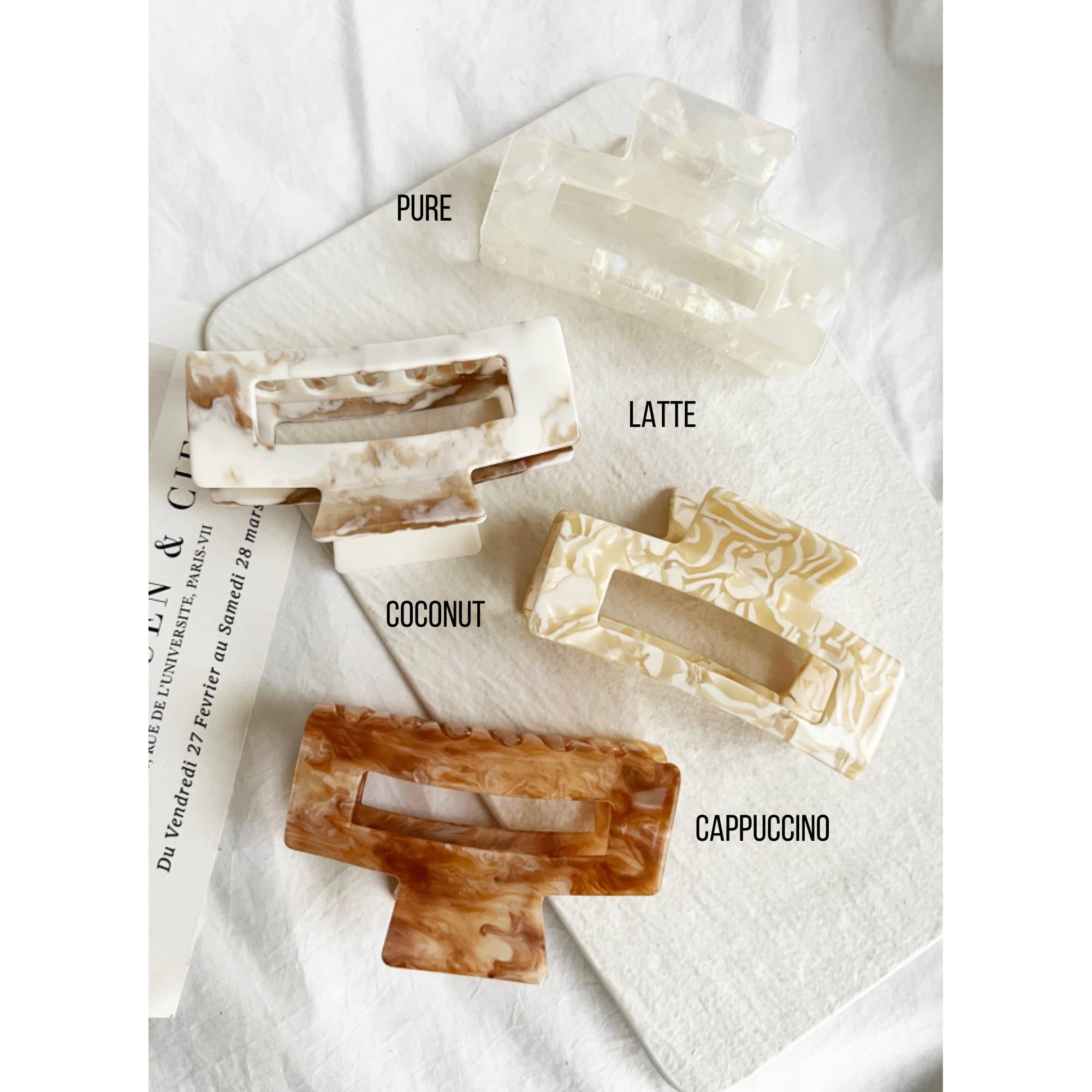 Jumbo 4-Inch Acetate Hair Claw in Tortoise Shell